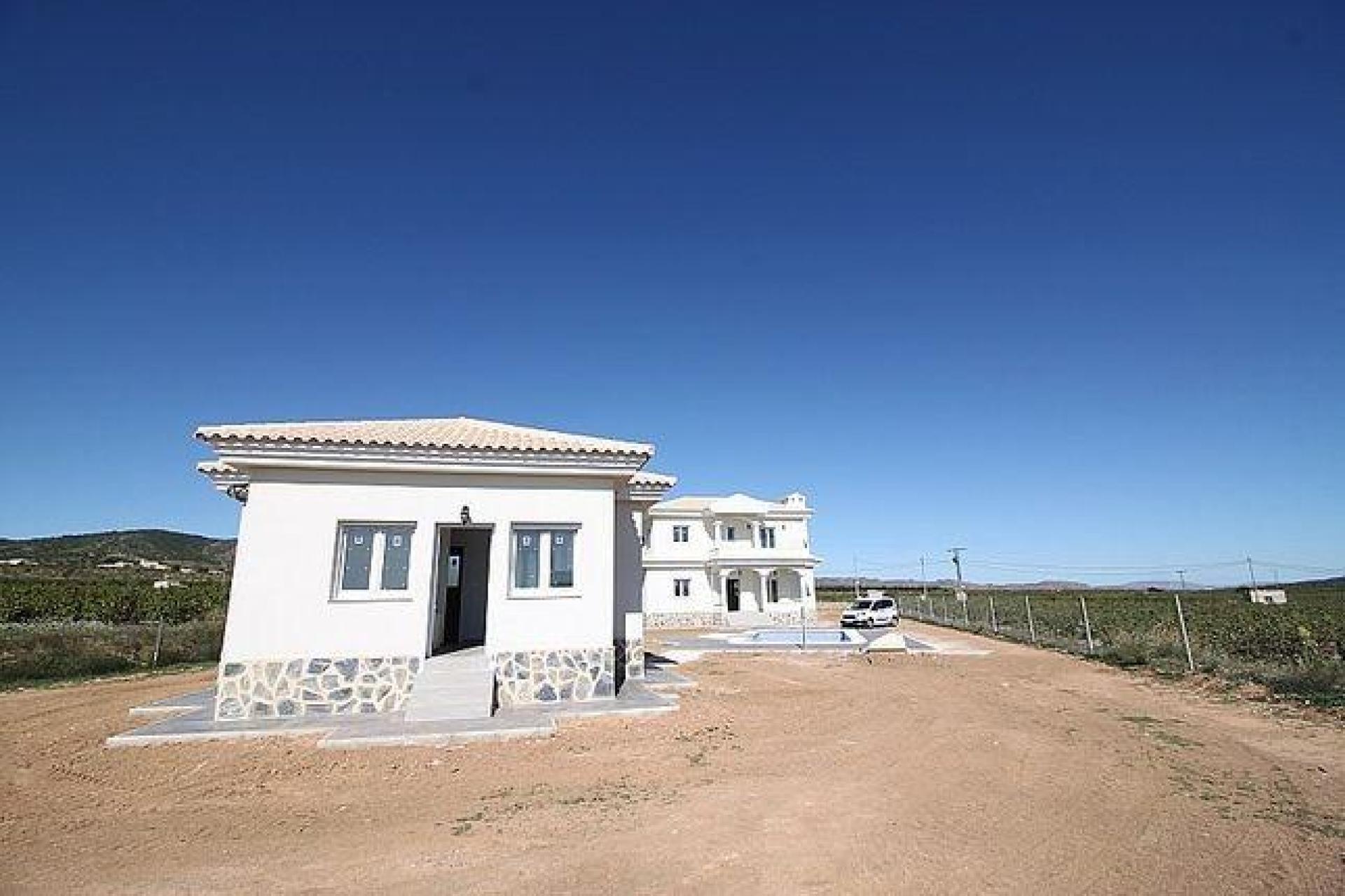 Luxury New Villas with Pool inc. land, licences & legalities in Alicante, Pinoso in Medvilla Spanje