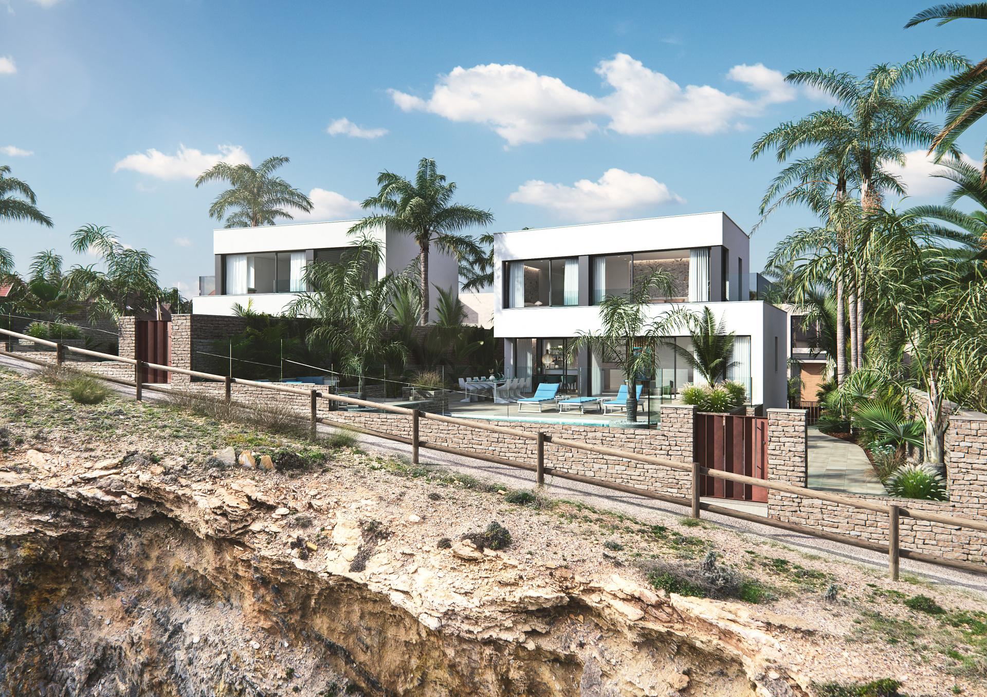 Unique detached villas Cabo de Palos, Costa Calida in Medvilla Spanje