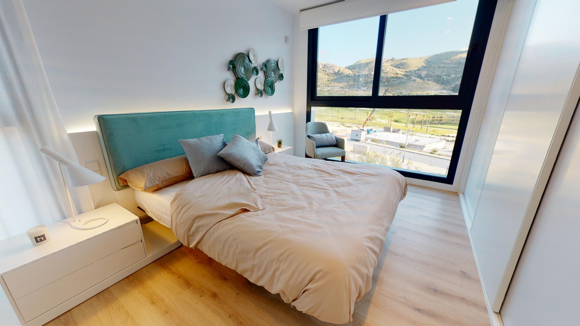 Topfloor duplex apartments with beautiful views of golf resort in Medvilla Spanje