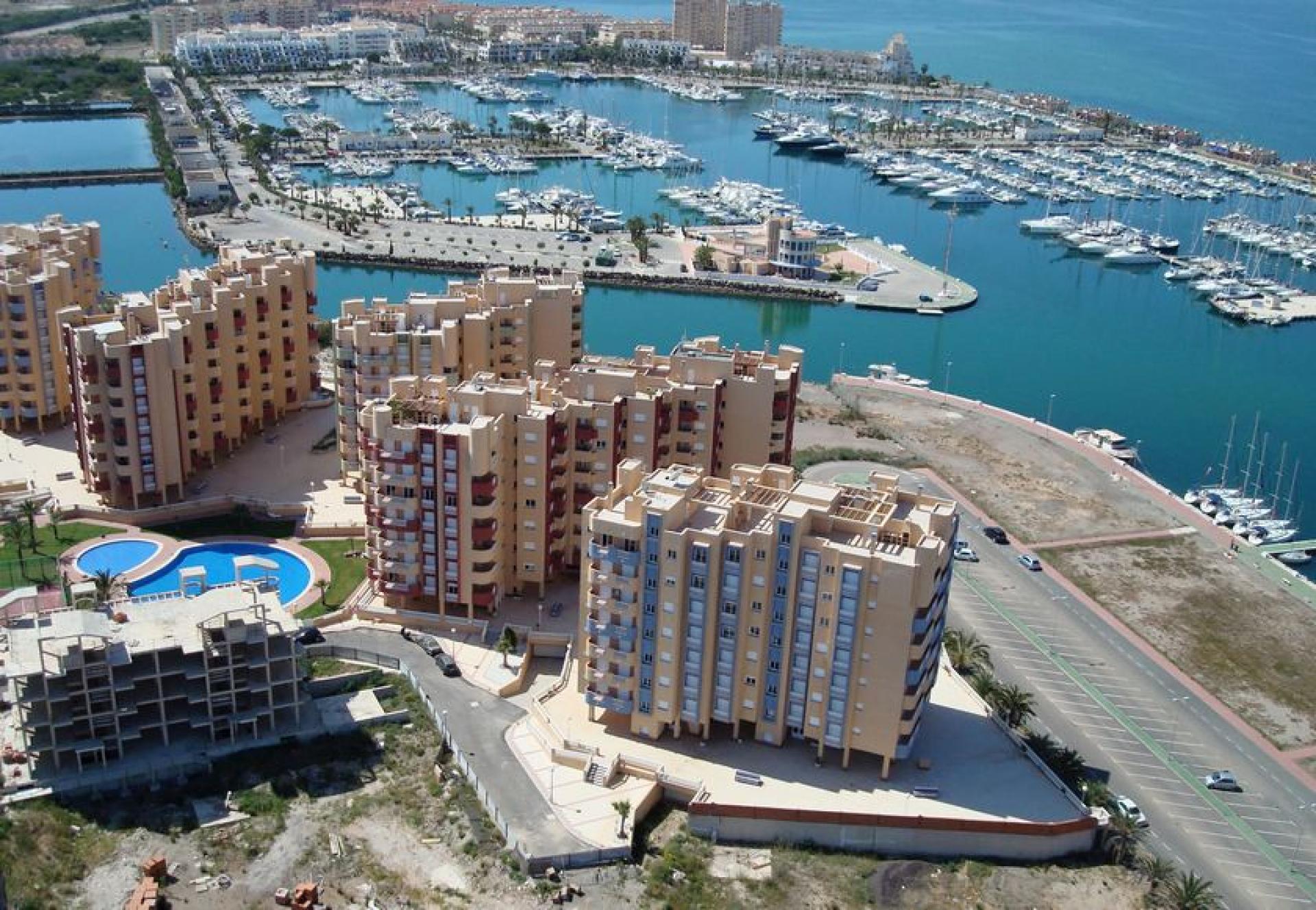 Apartments with sea view, La Manga del Mar Menor in Medvilla Spanje