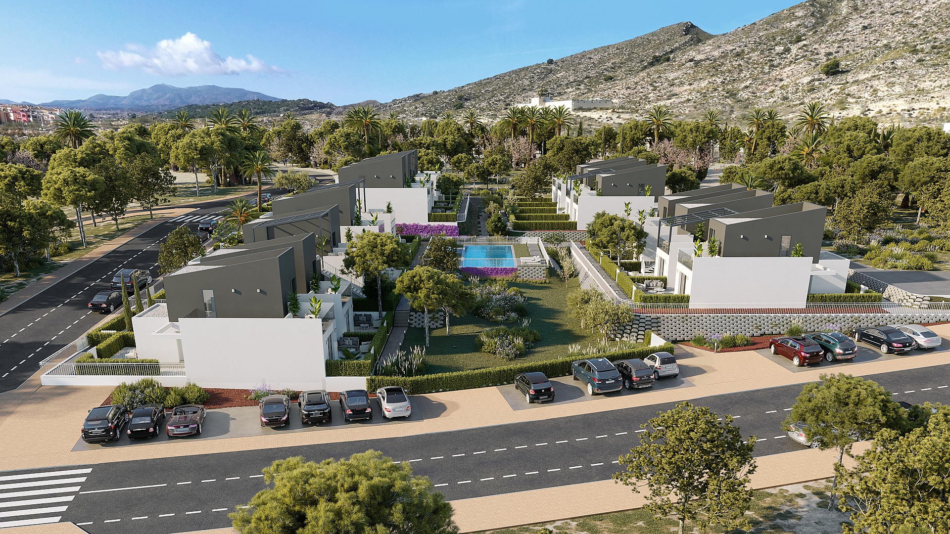 3 bedroom Townhouses in Altaona Village - New construction in Medvilla Spanje