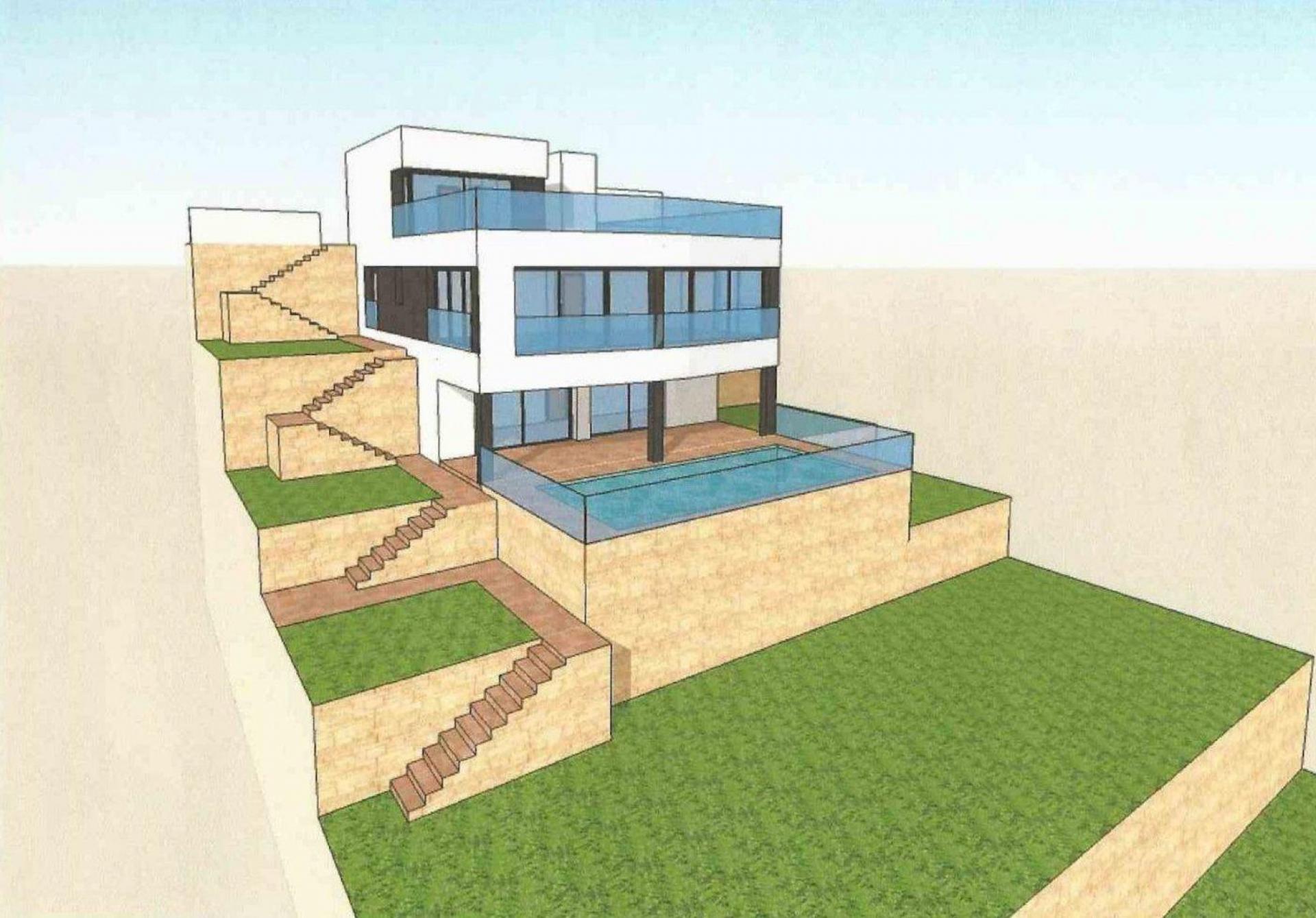 3 bedroom Villa in Calpe - New build in Medvilla Spanje