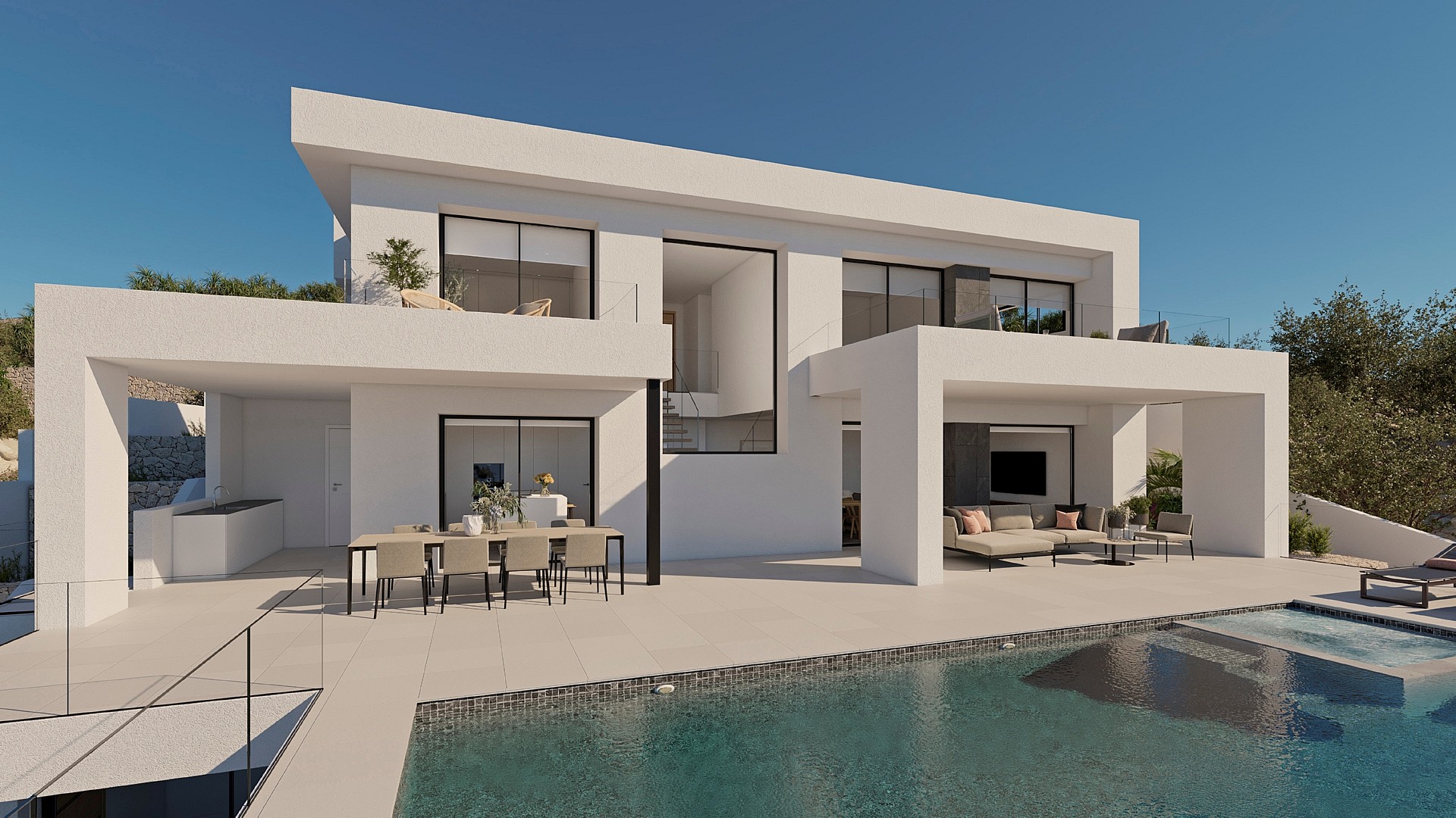 3 bedroom Villa in Benitachell - Cumbre del Sol - New build in Medvilla Spanje