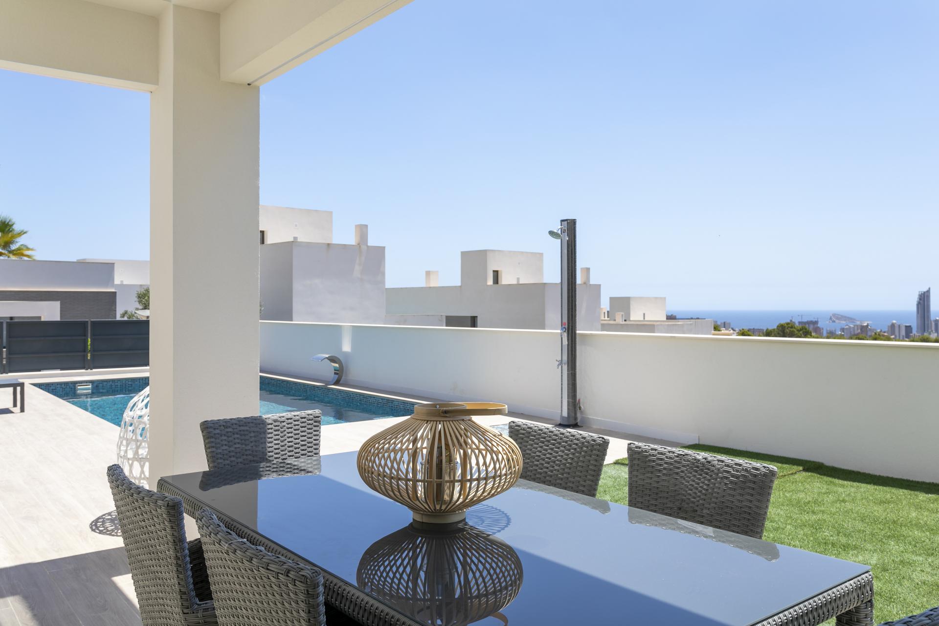 New build villas near Finestrat, Costa Blanca North, Spain in Medvilla Spanje