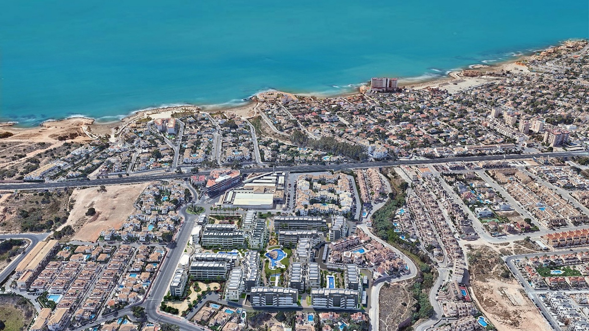 Apartments at 500m from the beach in Playa Flamenca, Orihuela in Medvilla Spanje