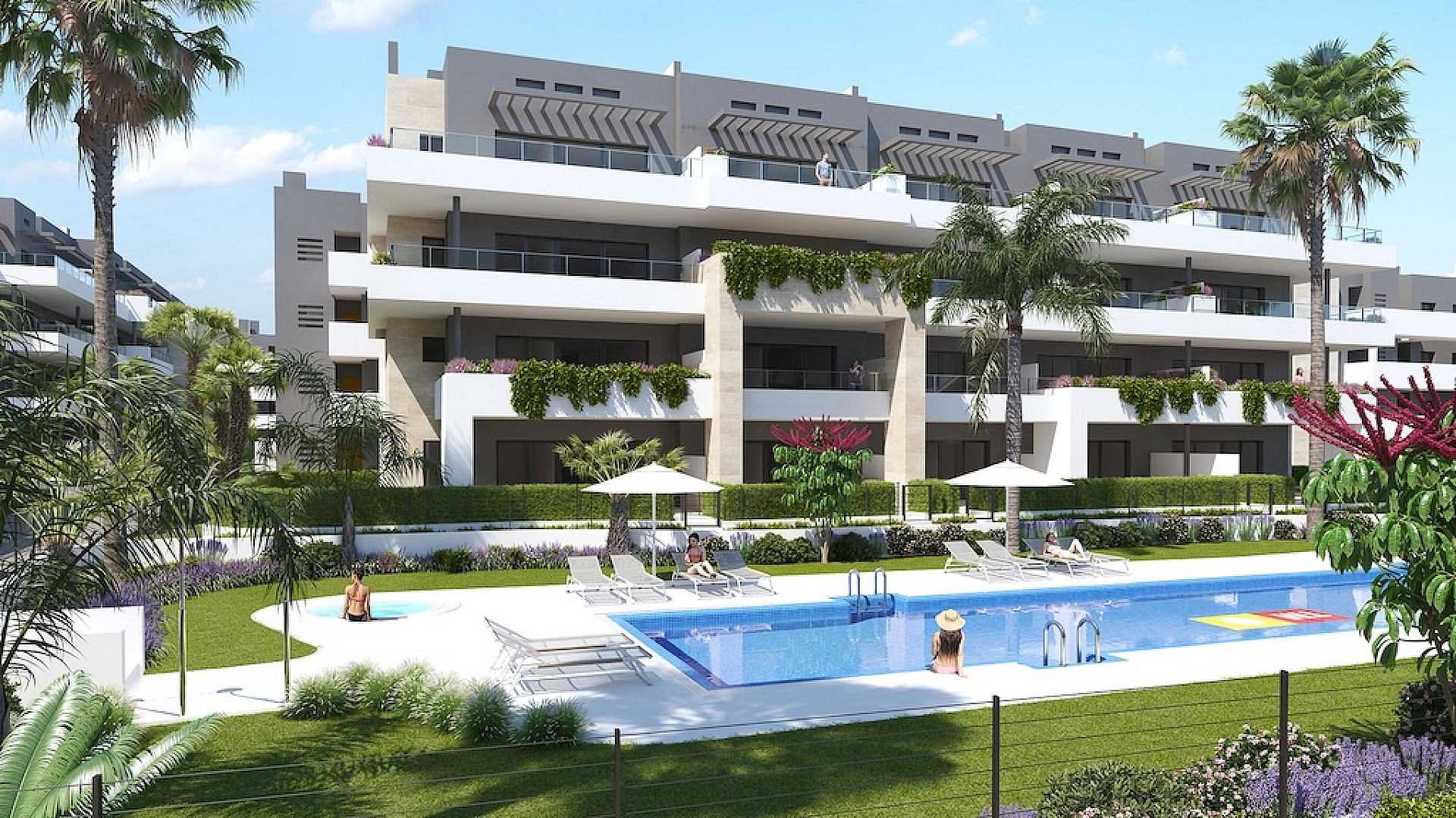 Apartments at 500m from the beach in Playa Flamenca, Orihuela in Medvilla Spanje