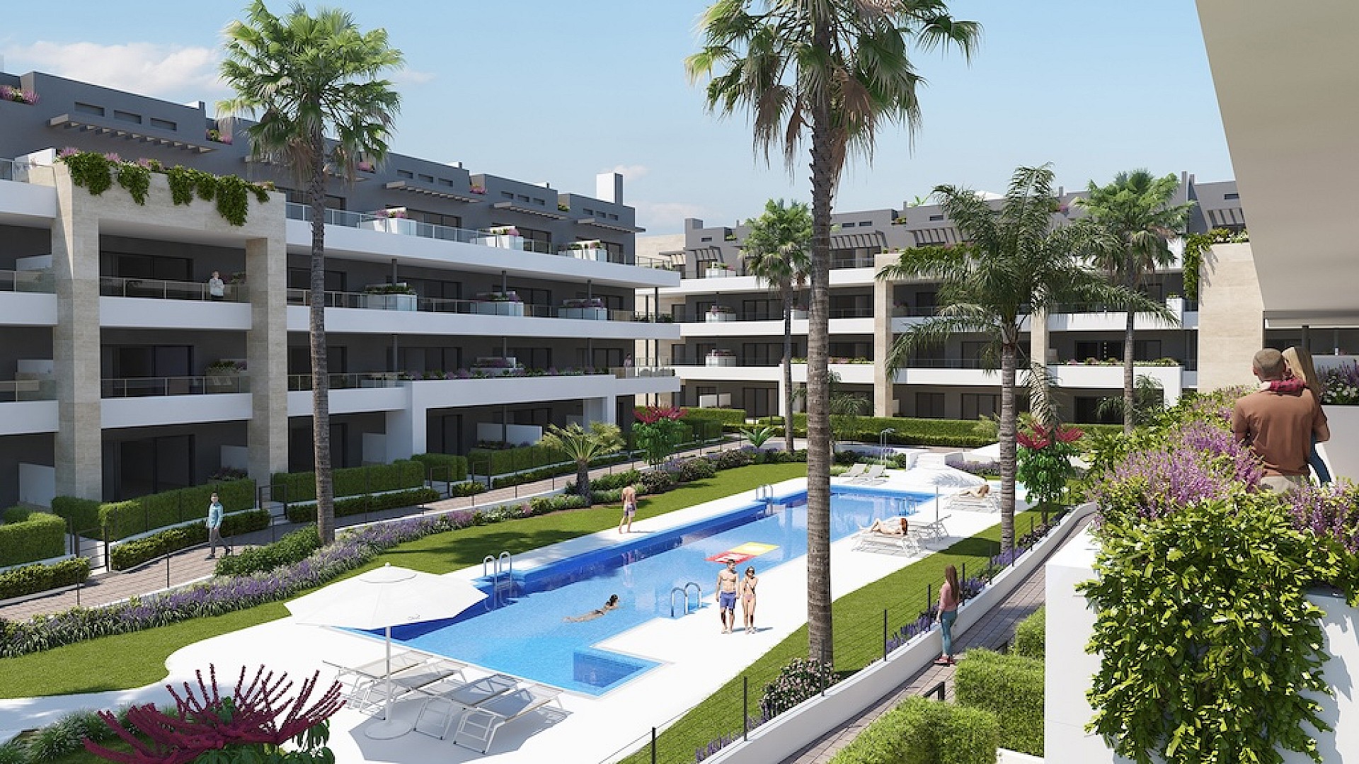 Apartments at 500m from the beach in Playa Flamenca, Orihuela in Medvilla Spanje