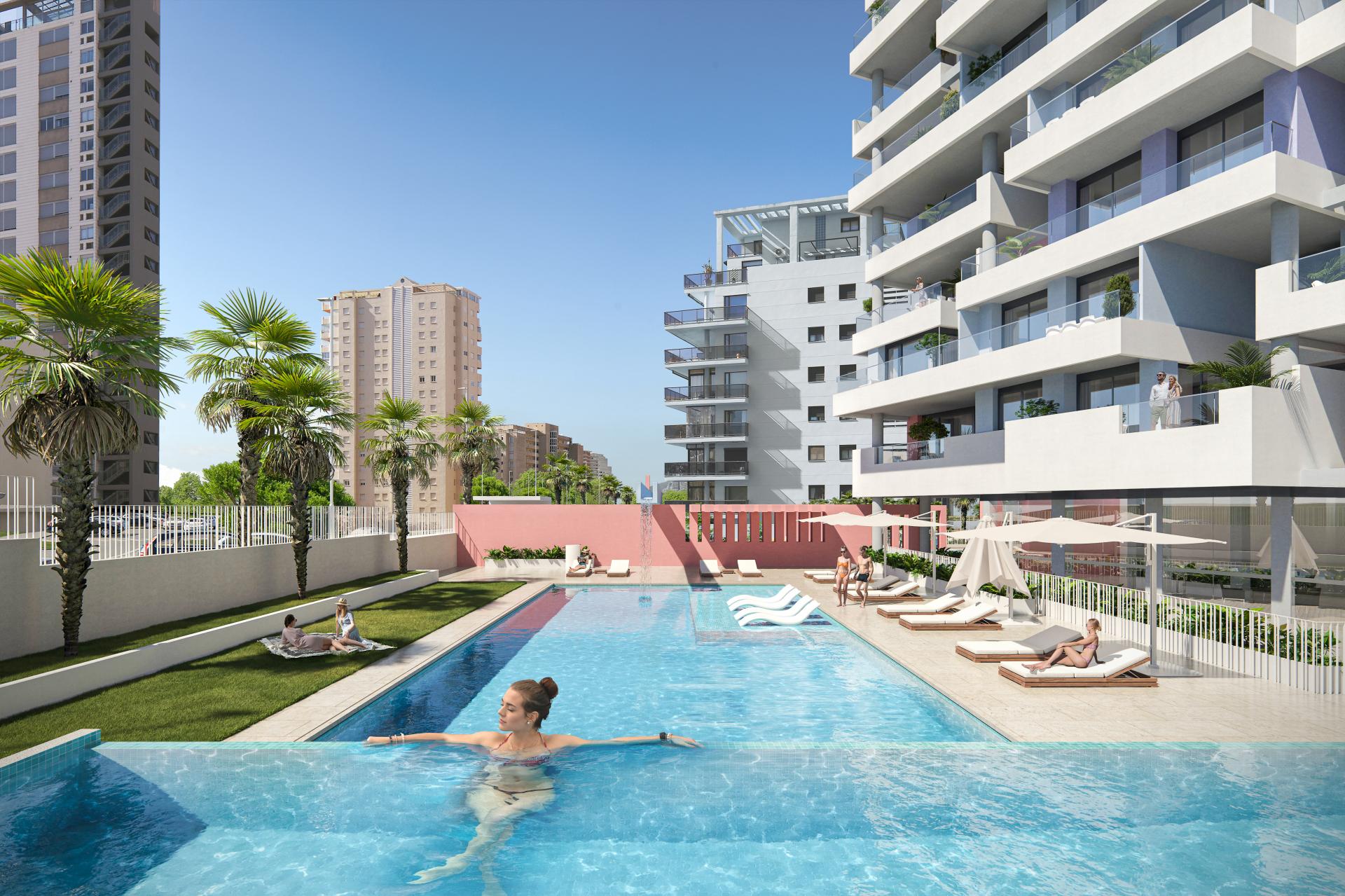 3 bedroom Apartment with terrace in Calpe - New build in Medvilla Spanje