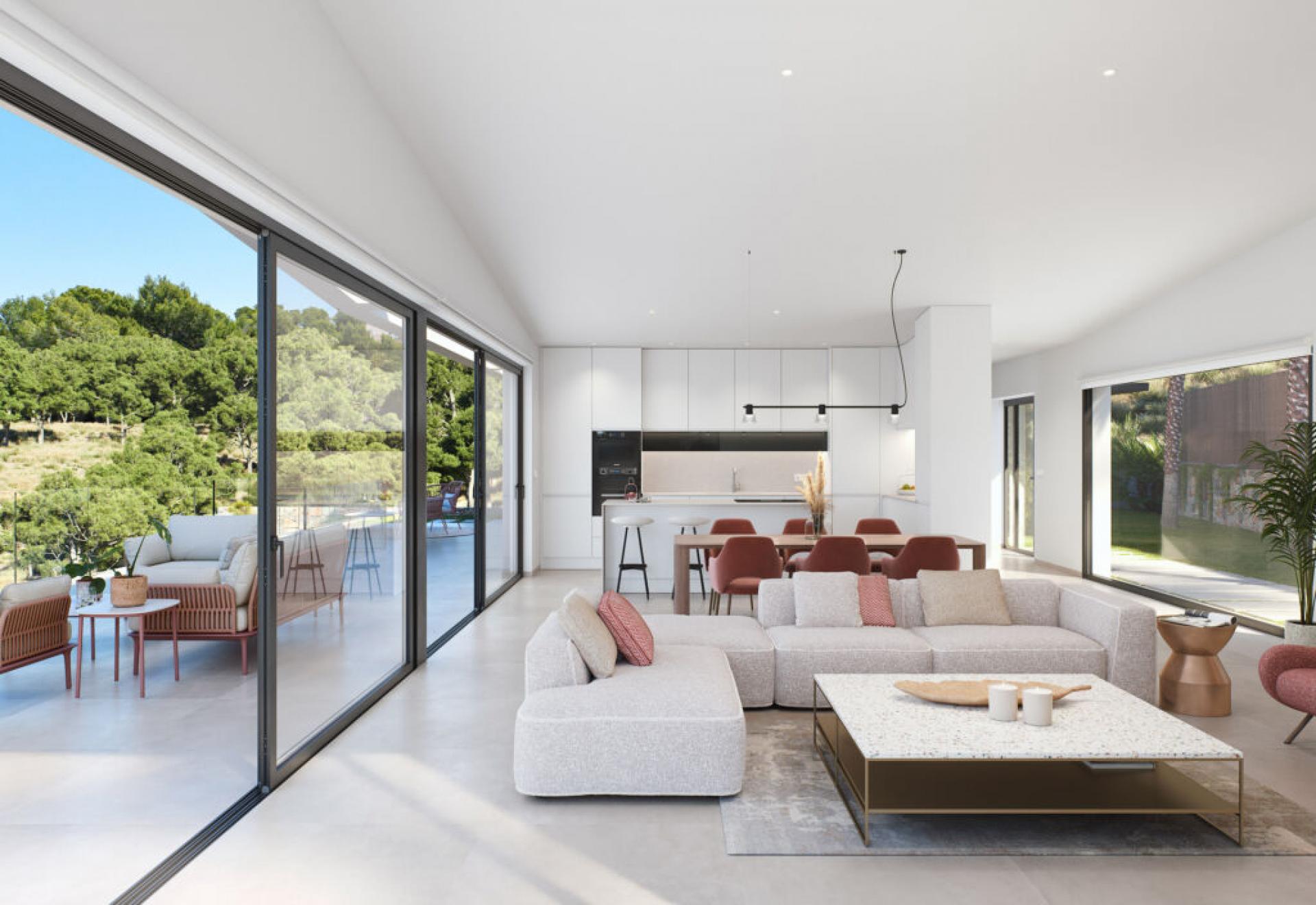 New contemporary modern villa at Las Colinas Golf & Country Club in Medvilla Spanje