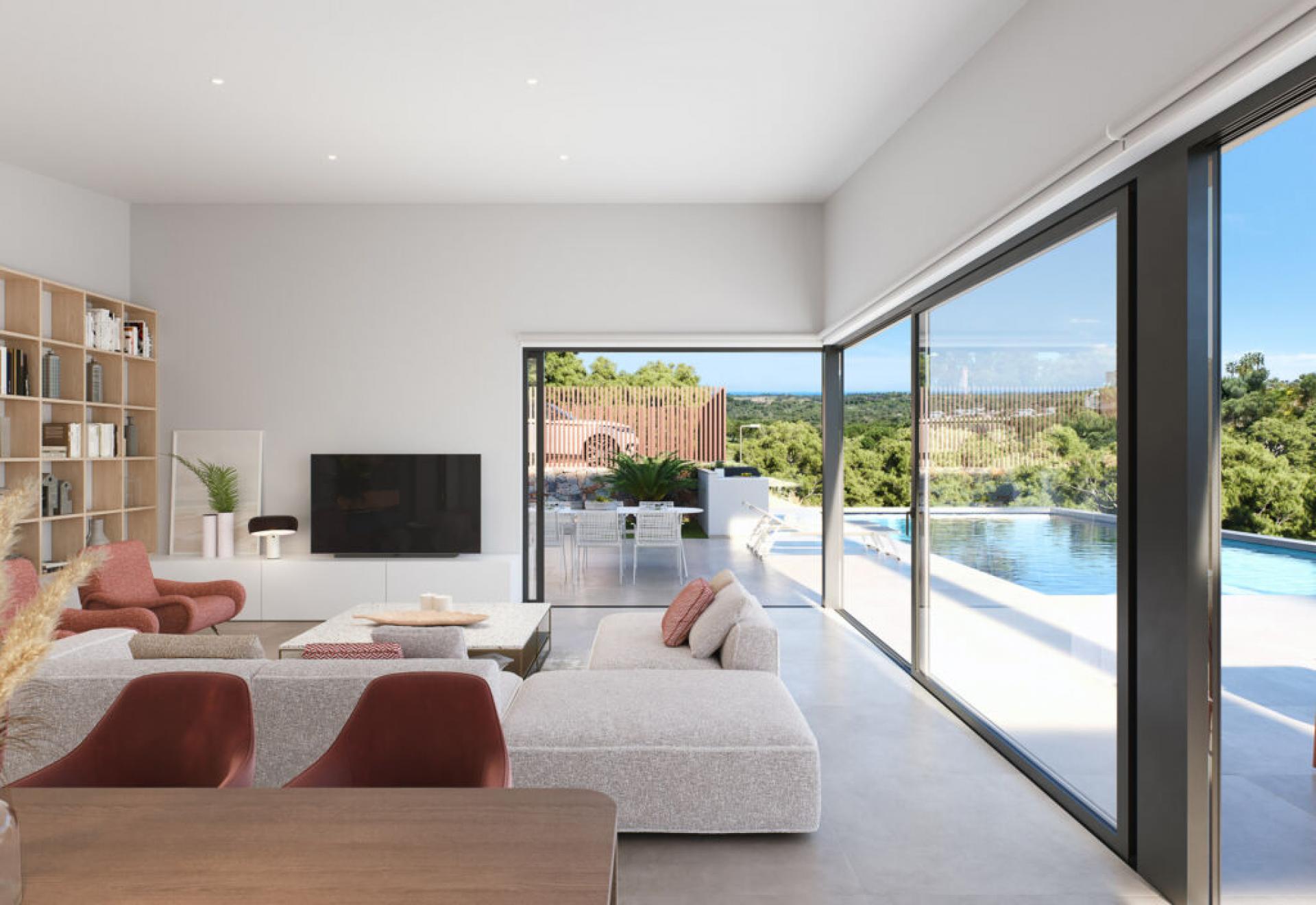 New contemporary modern villa at Las Colinas Golf & Country Club in Medvilla Spanje