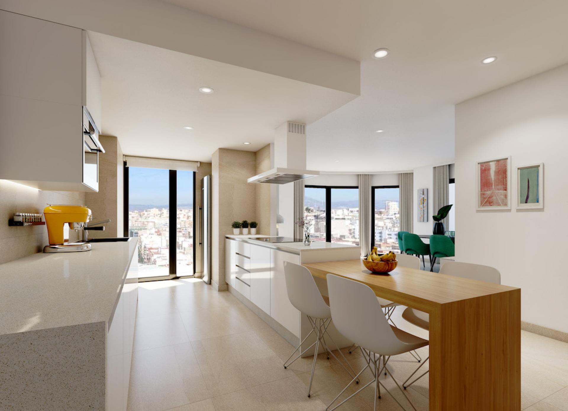 1 bedroom Apartments - solarium in Alicante - New build in Medvilla Spanje