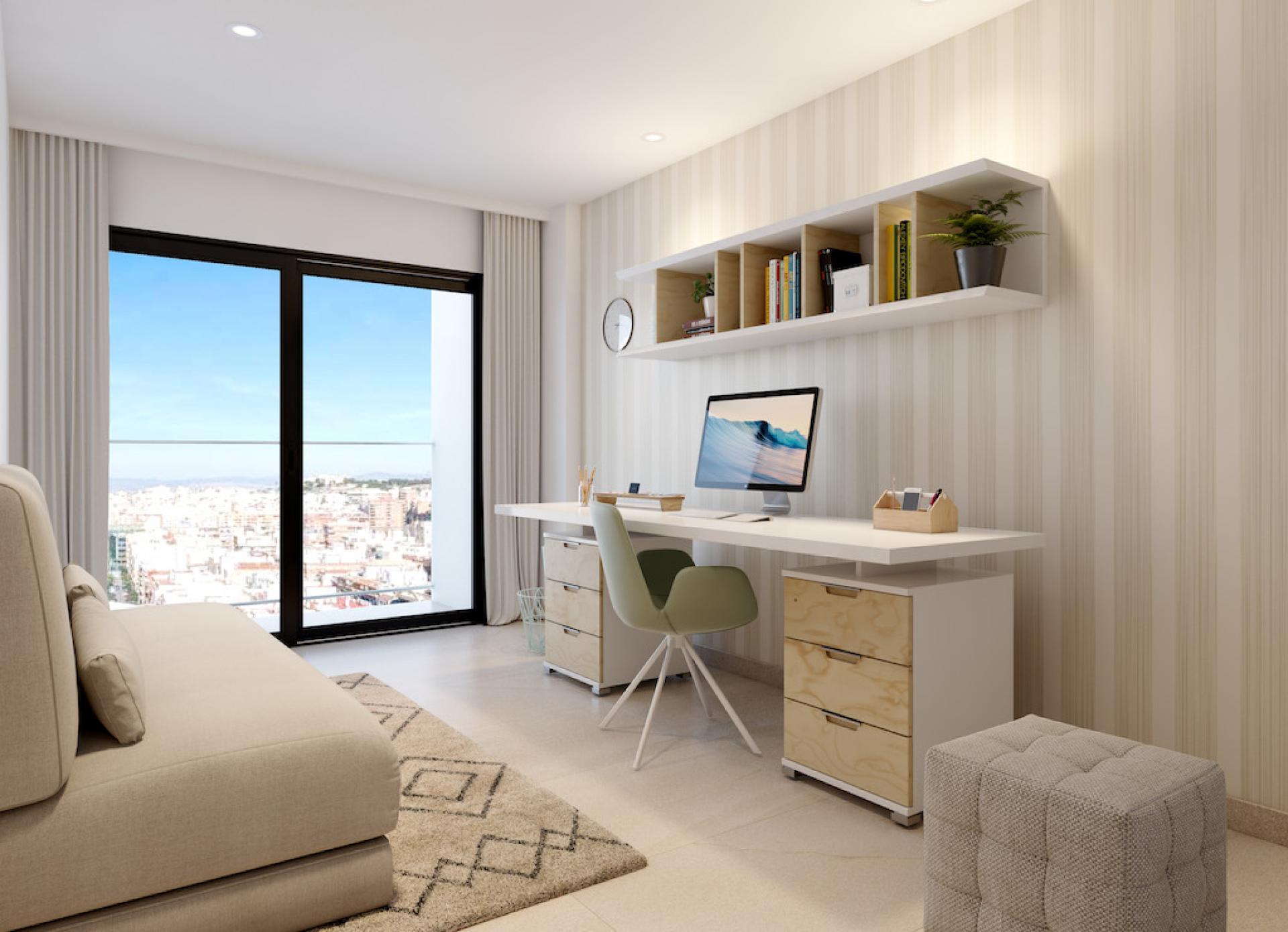 1 bedroom Apartments - solarium in Alicante - New build in Medvilla Spanje