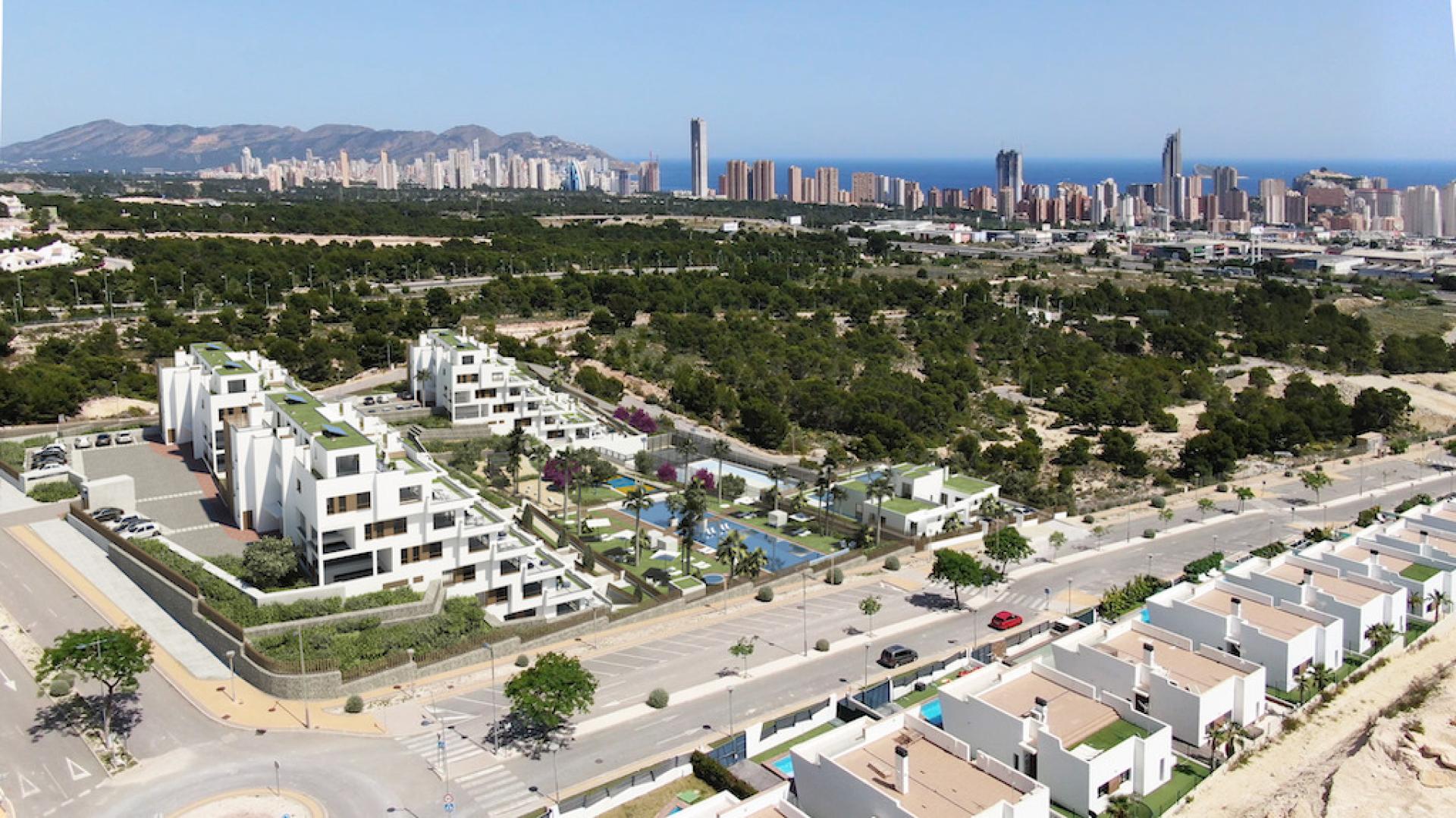 2 bedroom Apartment with terrace in Benidorm - New build in Medvilla Spanje