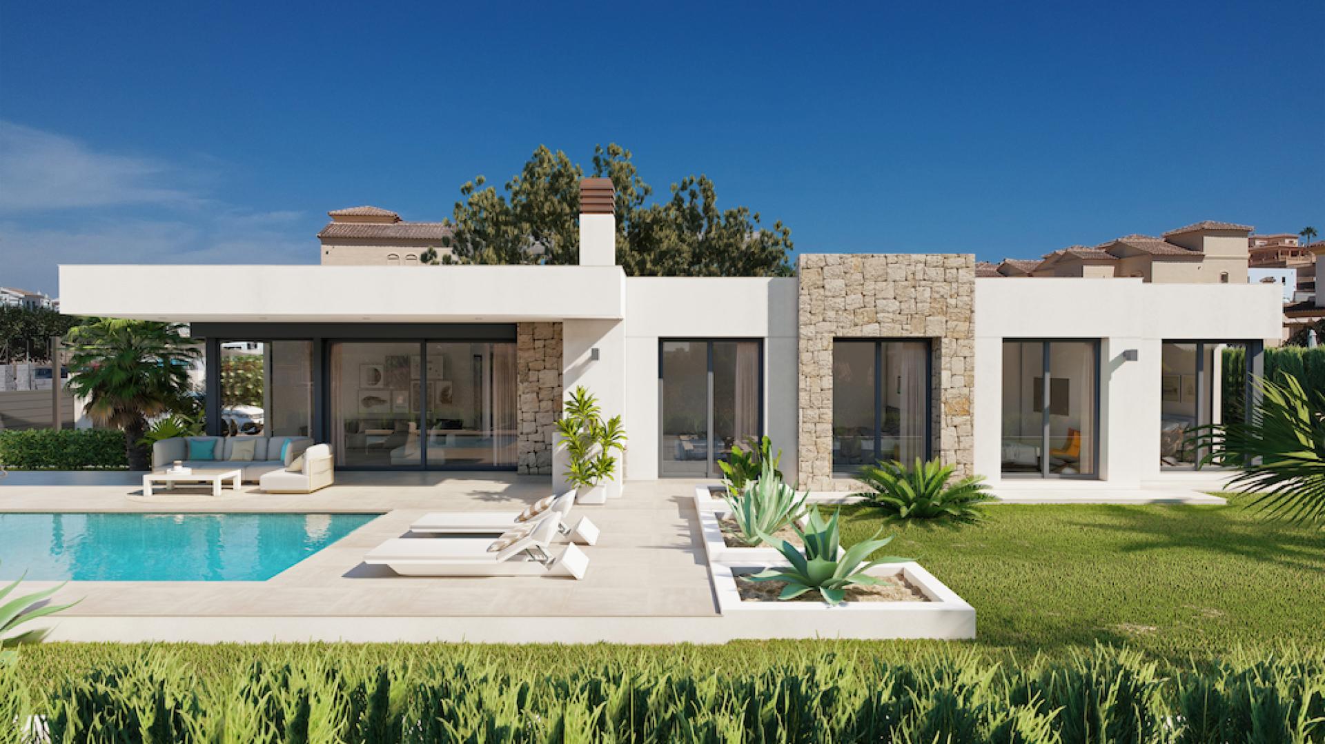 4 bedroom Villa in Calpe - New build in Medvilla Spanje