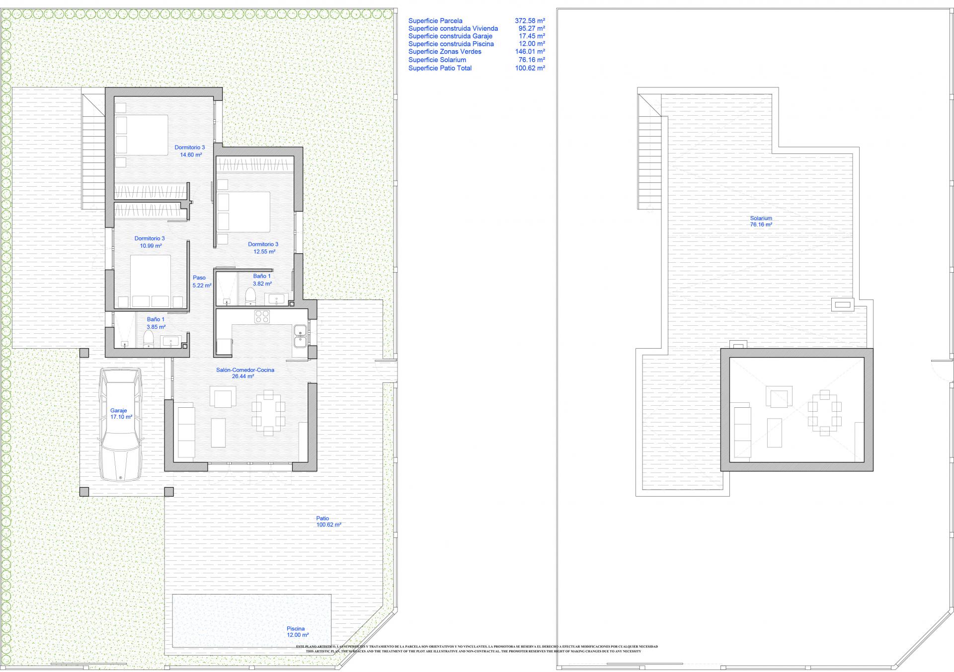 3 bedroom Villa in Los Alcazares - New build in Medvilla Spanje