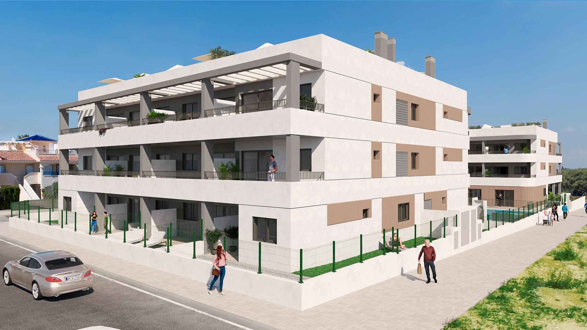 Newbuild close to Mil Palmeras beach, between Campoamor and Torre de la Horadada in Medvilla Spanje