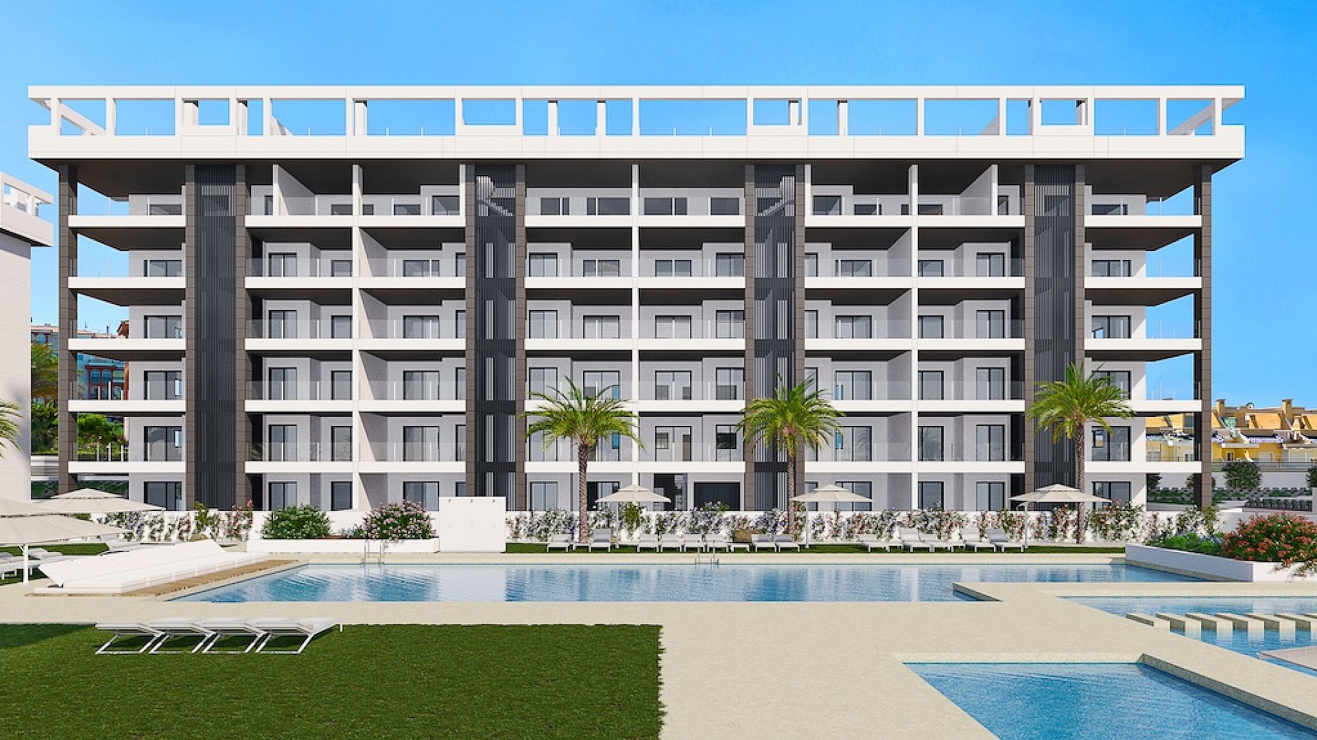 3 bedroom Apartments - solarium in La Mata - New build in Medvilla Spanje