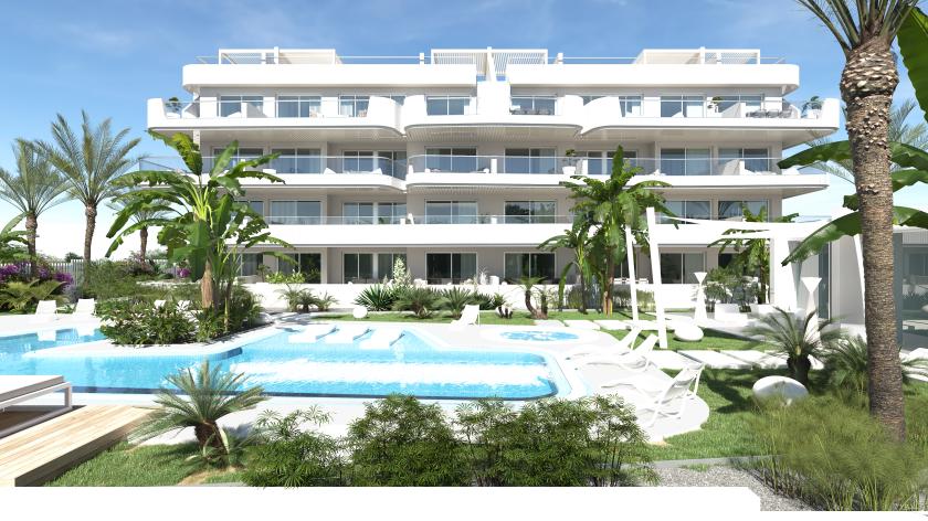 2 bedroom Apartment with terrace in Lomas De Cabo Roig in Medvilla Spanje