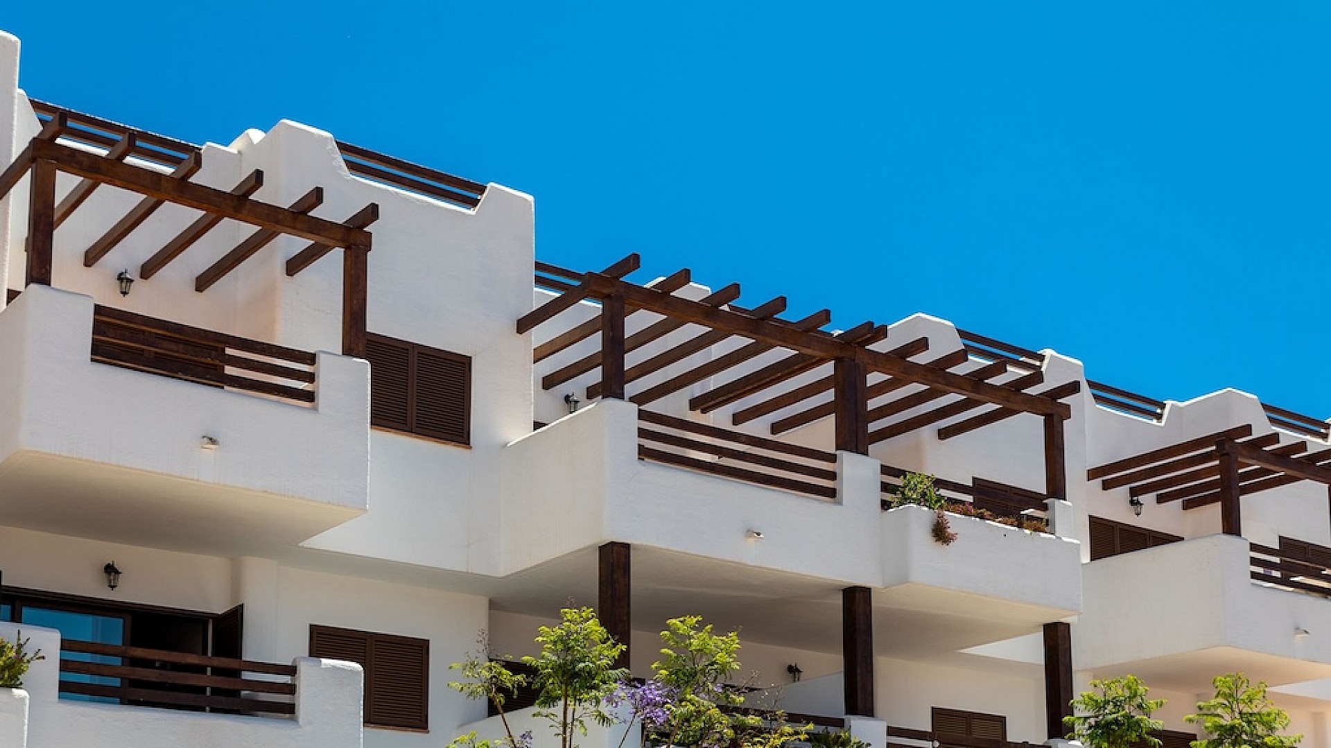 Beach homes in Mar de Pulpi at the Coast of Almeria in Medvilla Spanje