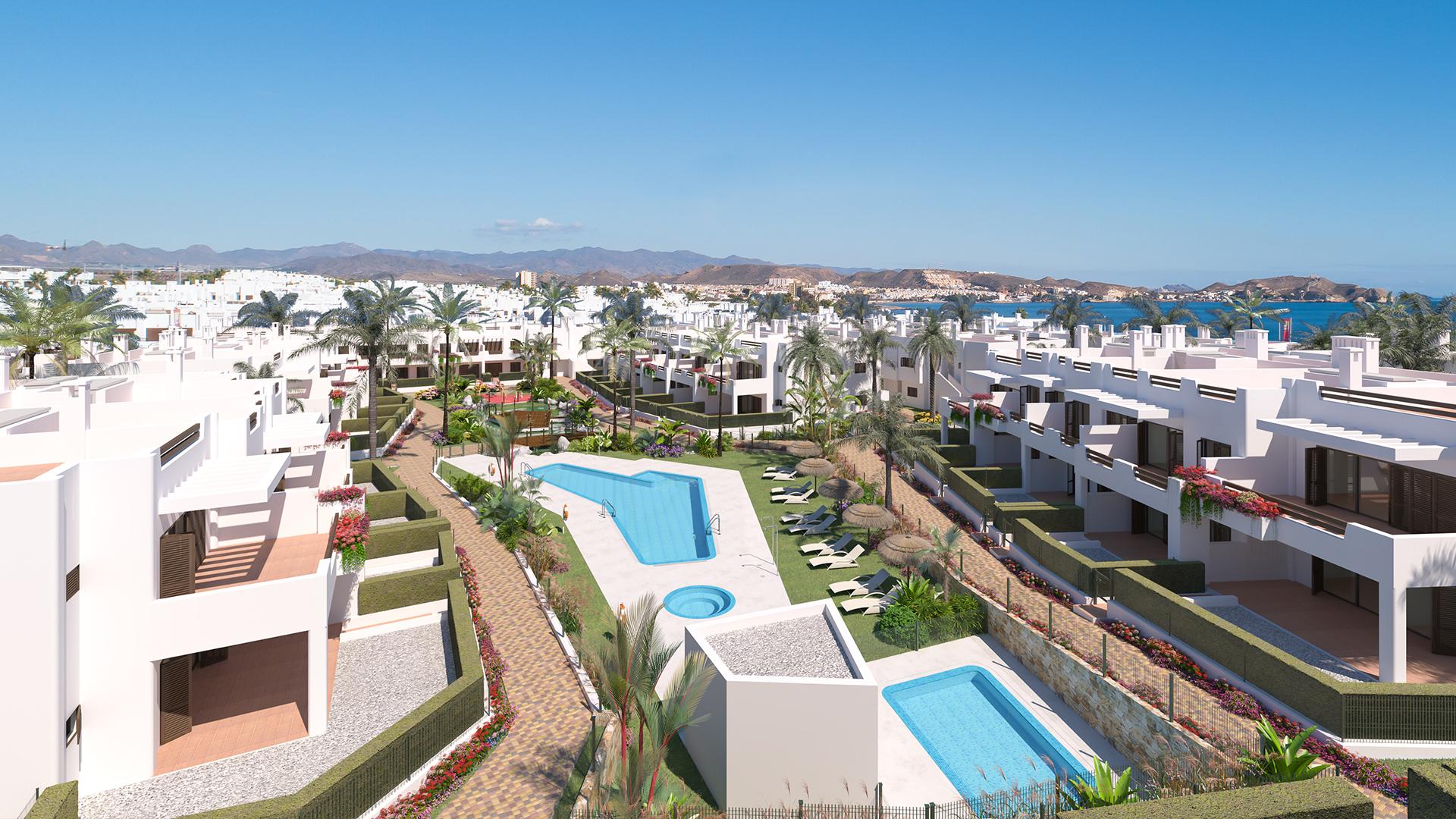 3 bedroom Apartments - solarium in Mar de Pulpi - New build in Medvilla Spanje