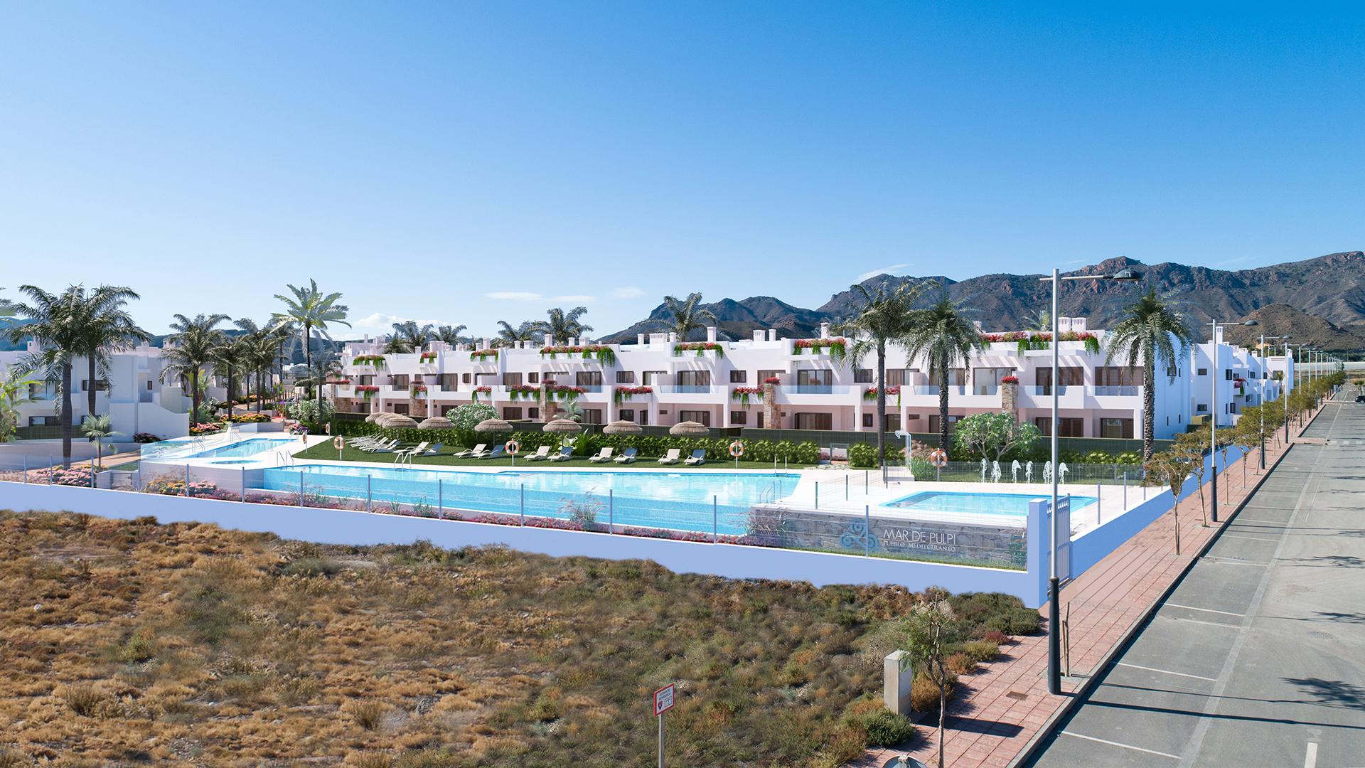 3 bedroom Apartments - solarium in Mar de Pulpi - New build in Medvilla Spanje