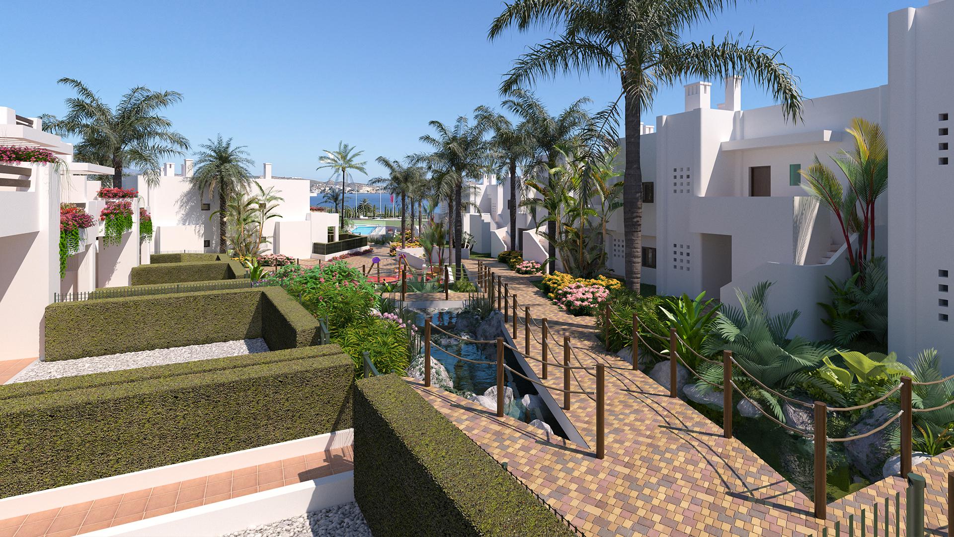 3 bedroom Apartments - solarium in Mar de Pulpi - New build in Medvilla Spanje