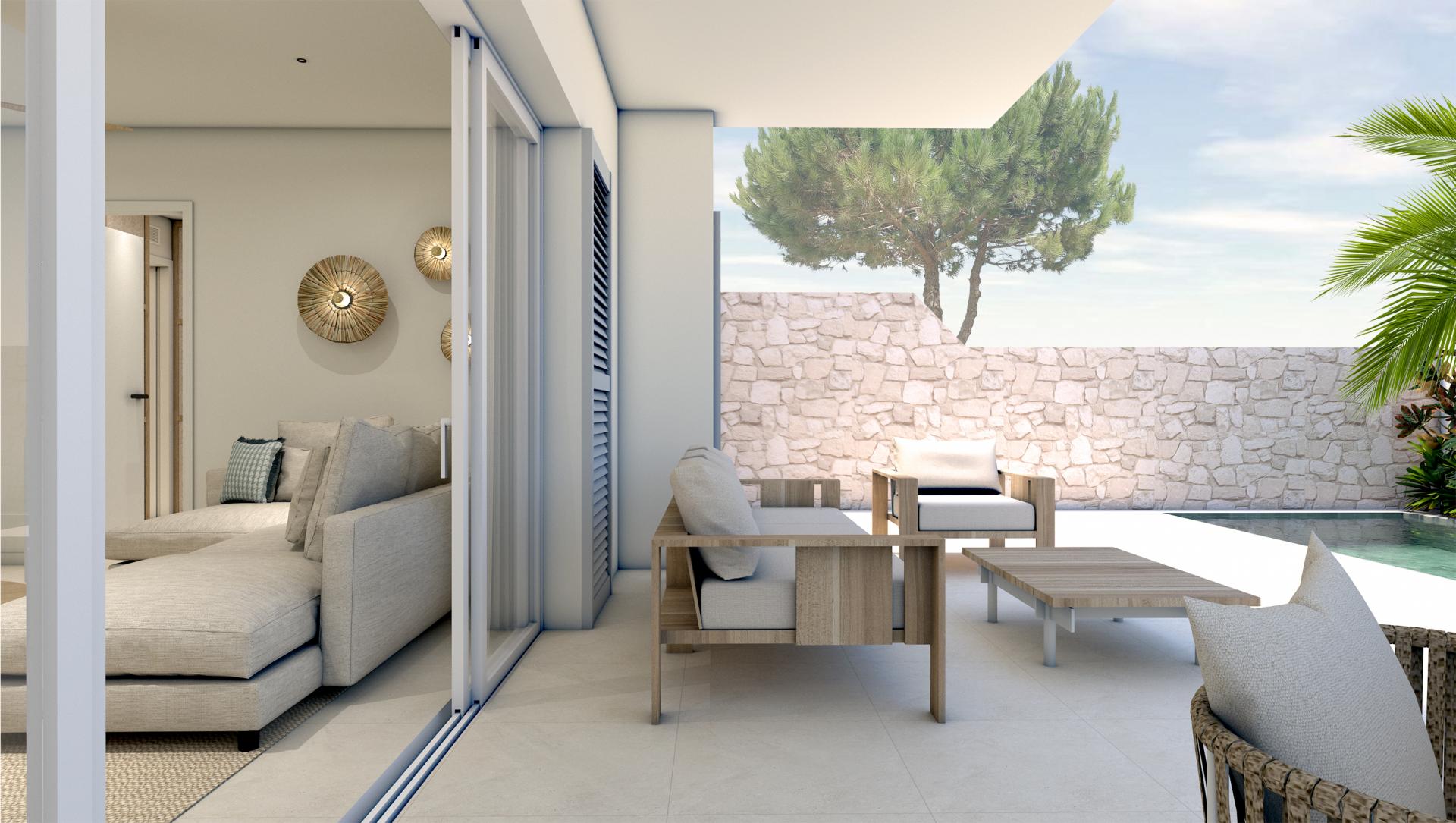 3 bedroom Apartment with garden in Torre de la Horadada - New build in Medvilla Spanje