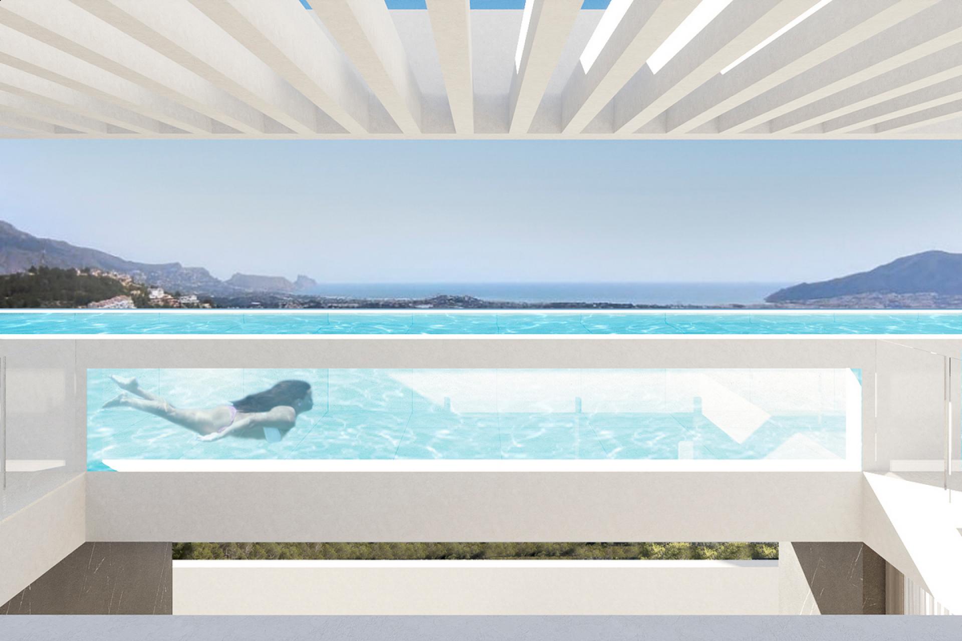 High tech villa apartments between Altea and La Nucia in Medvilla Spanje