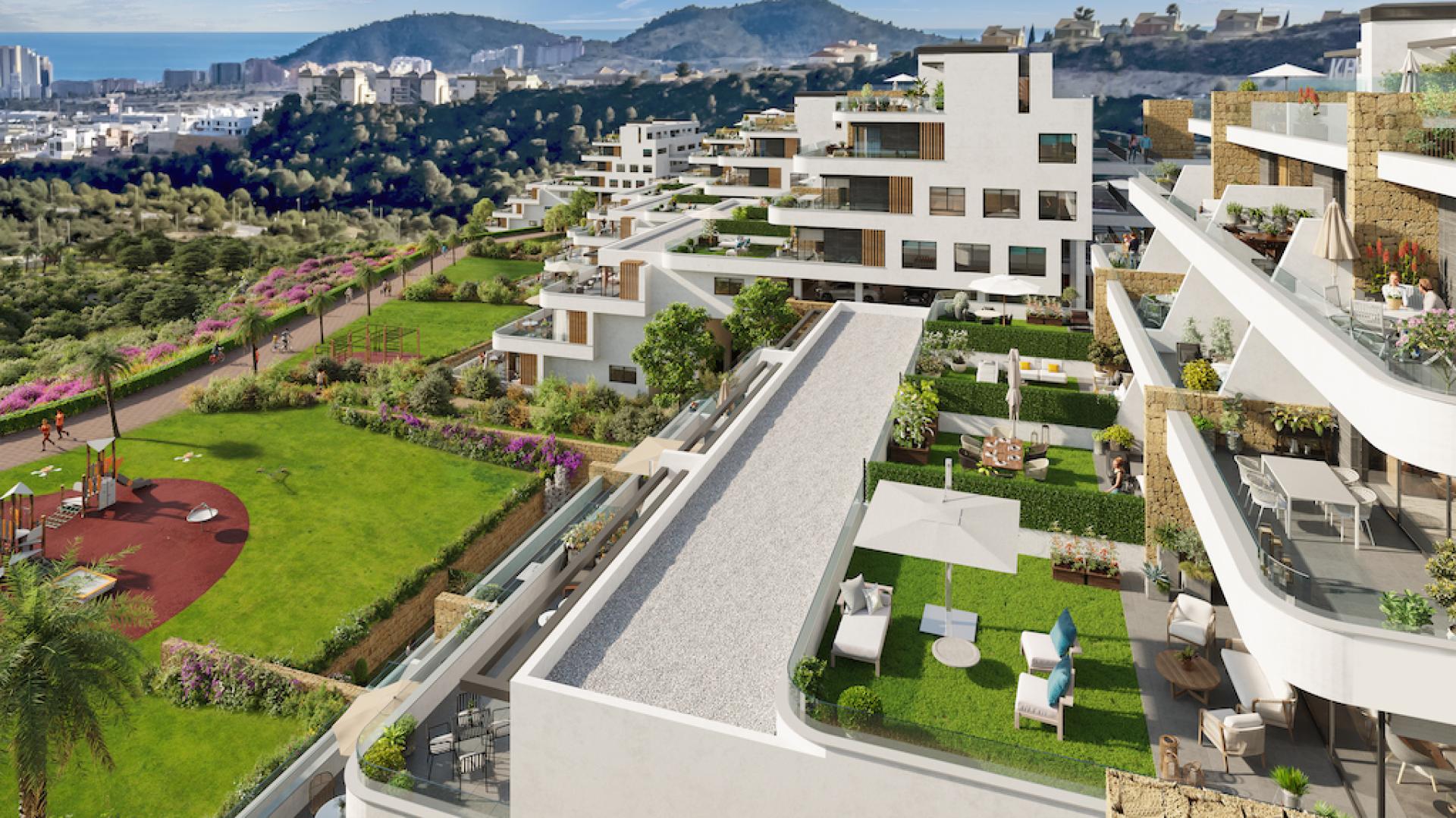 2 bedroom Apartment with terrace in Finestrat - New build in Medvilla Spanje