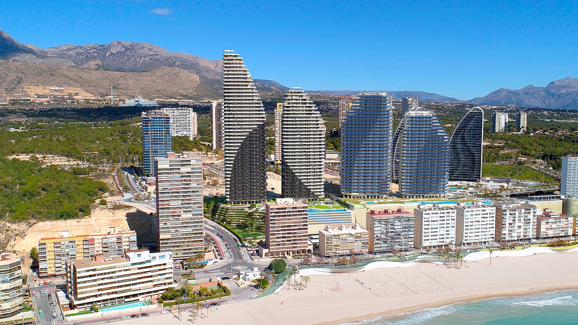 3 bedroom Apartments - solarium in Benidorm - New build in Medvilla Spanje