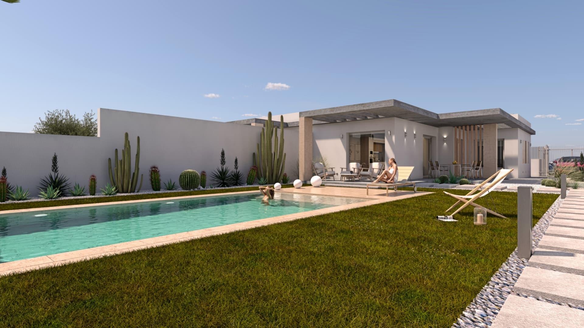 3 bedroom Villa in Santiago de la Ribera - New build in Medvilla Spanje