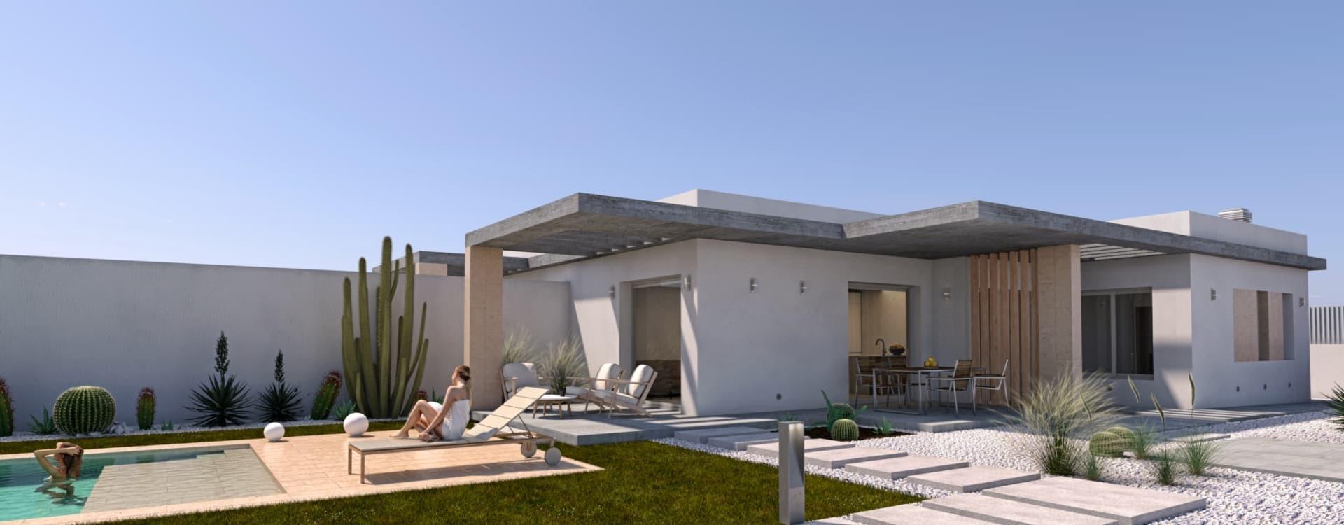 3 bedroom Villa in Santiago de la Ribera - New build in Medvilla Spanje