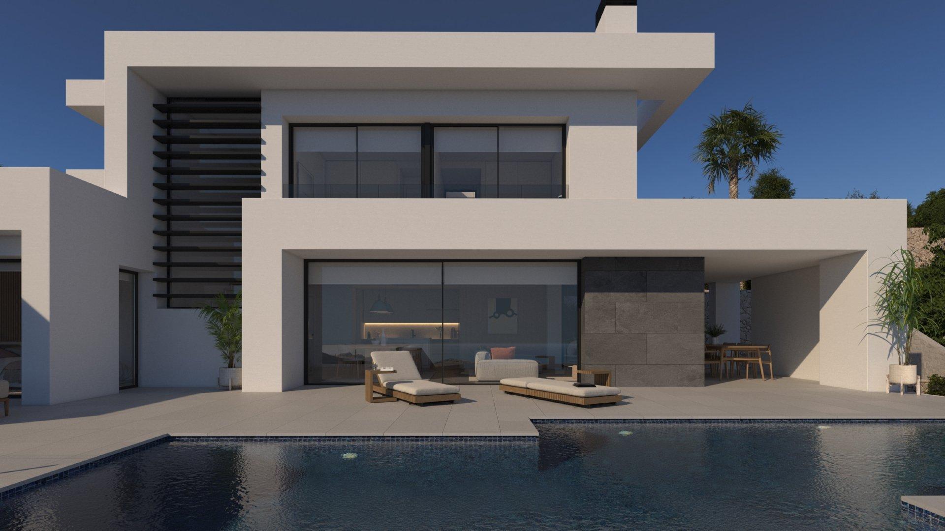 3 bedroom Villa in Benitachell - Cumbre del Sol - New build in Medvilla Spanje