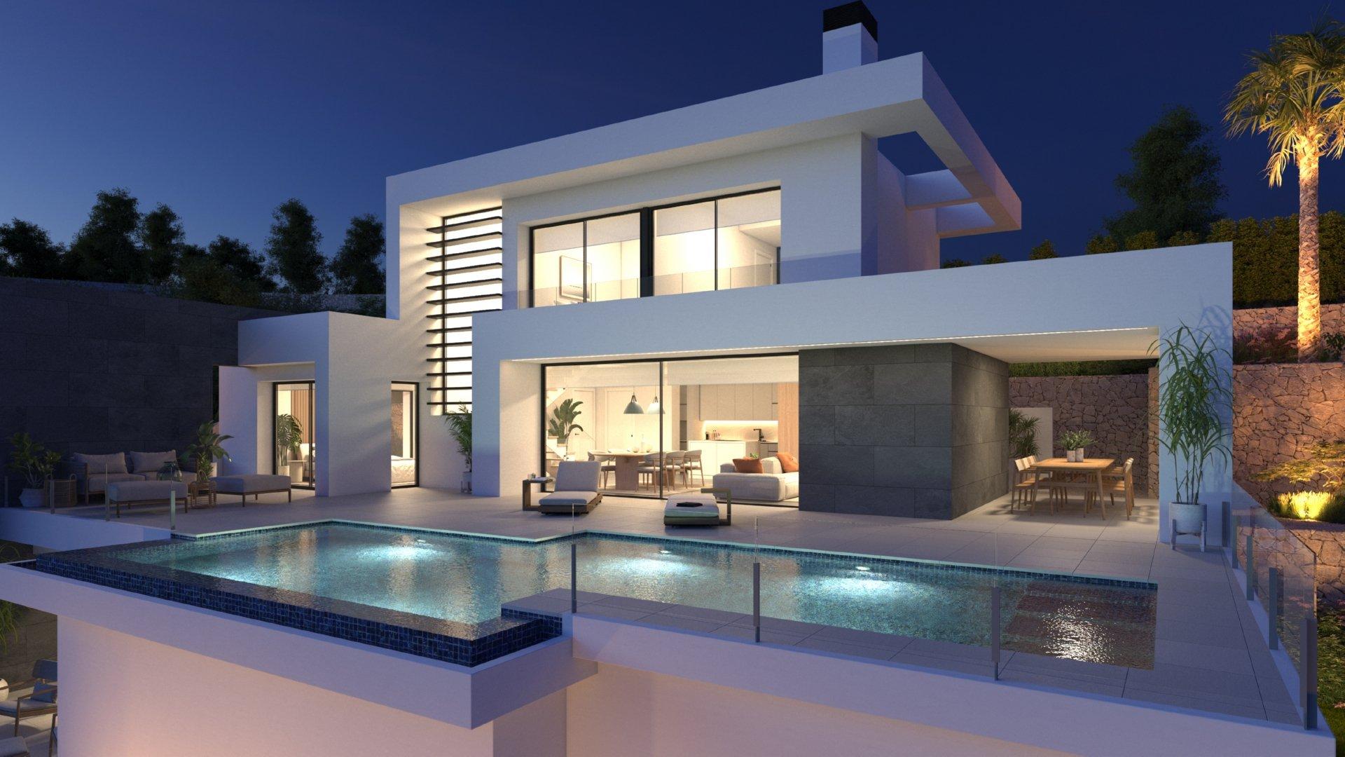 3 bedroom Villa in Benitachell - Cumbre del Sol - New build in Medvilla Spanje