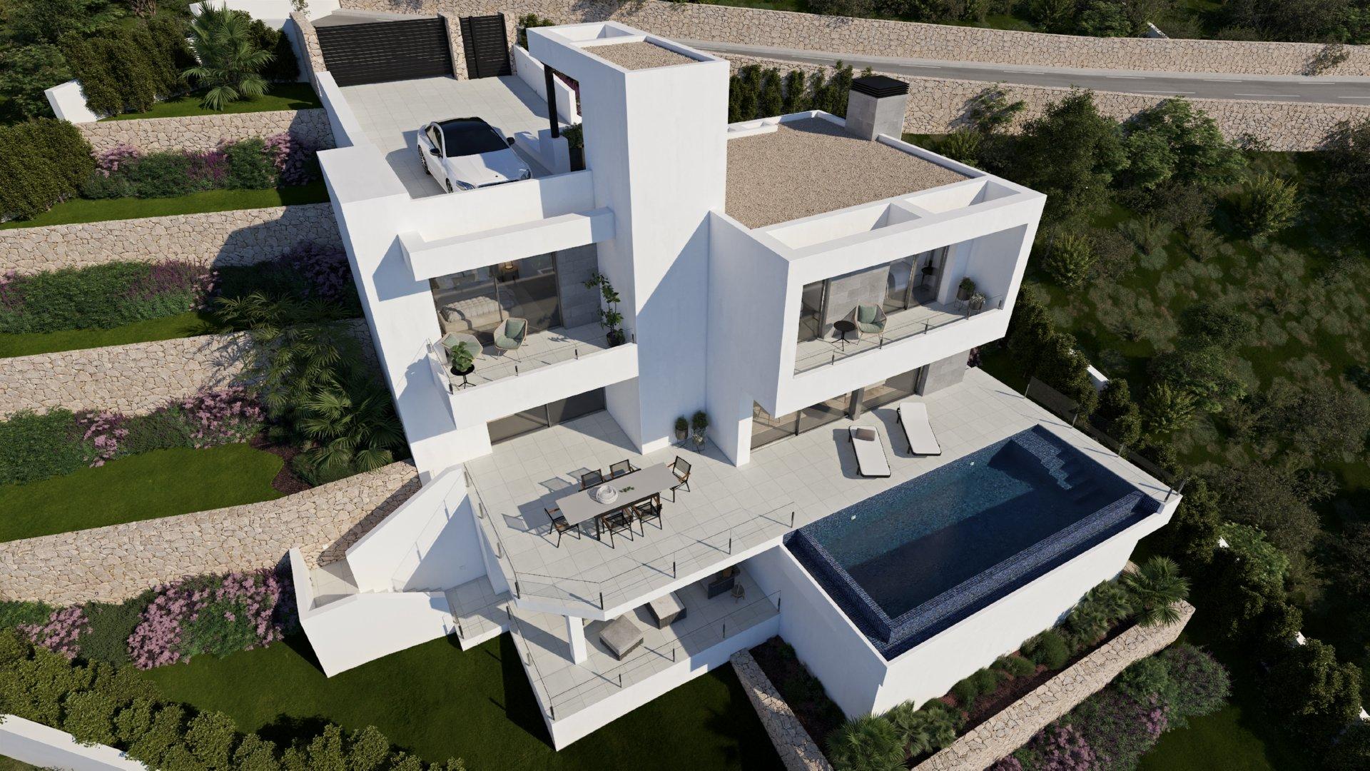 3 bedroom Villa in Benitachell - Cumbre del Sol - New build in Medvilla Spanje