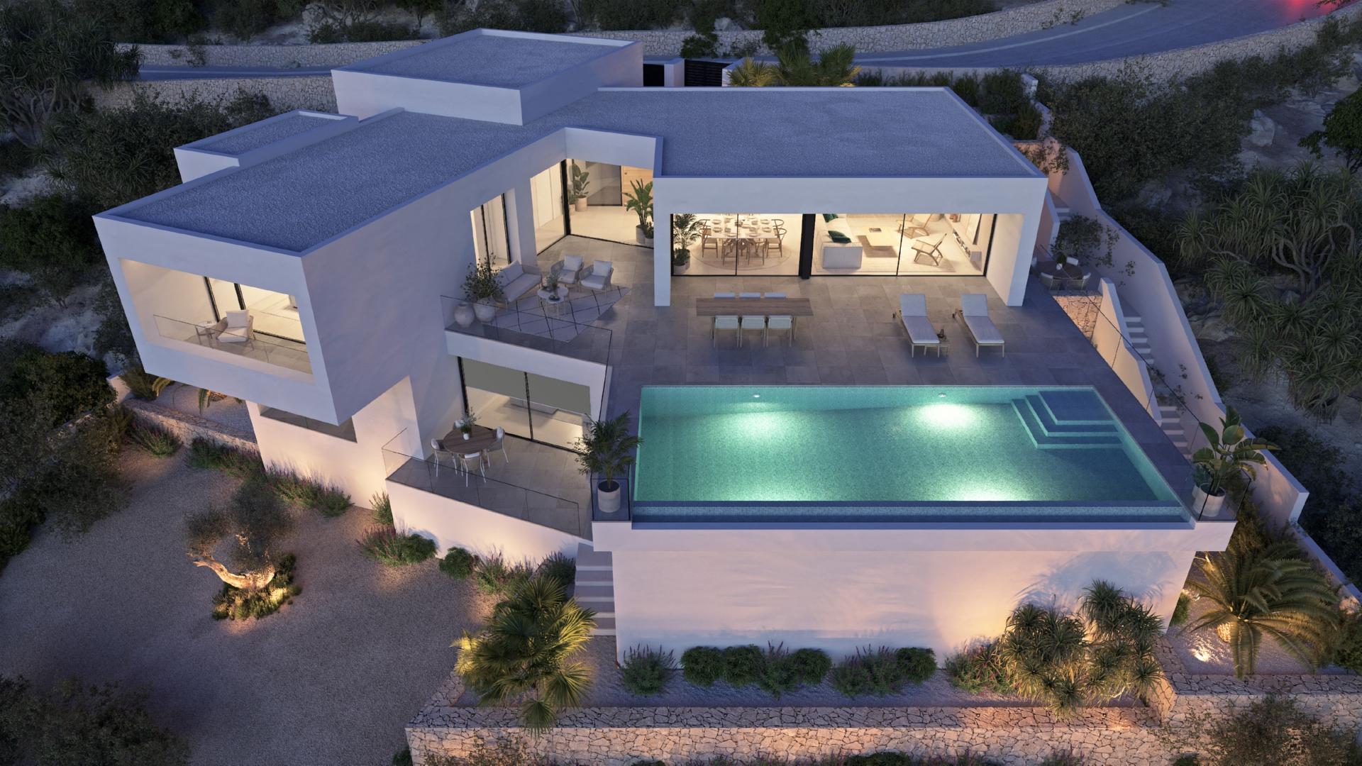 3 bedroom Villa in Benitachell - Cumbre del Sol - New build in Medvilla Spanje