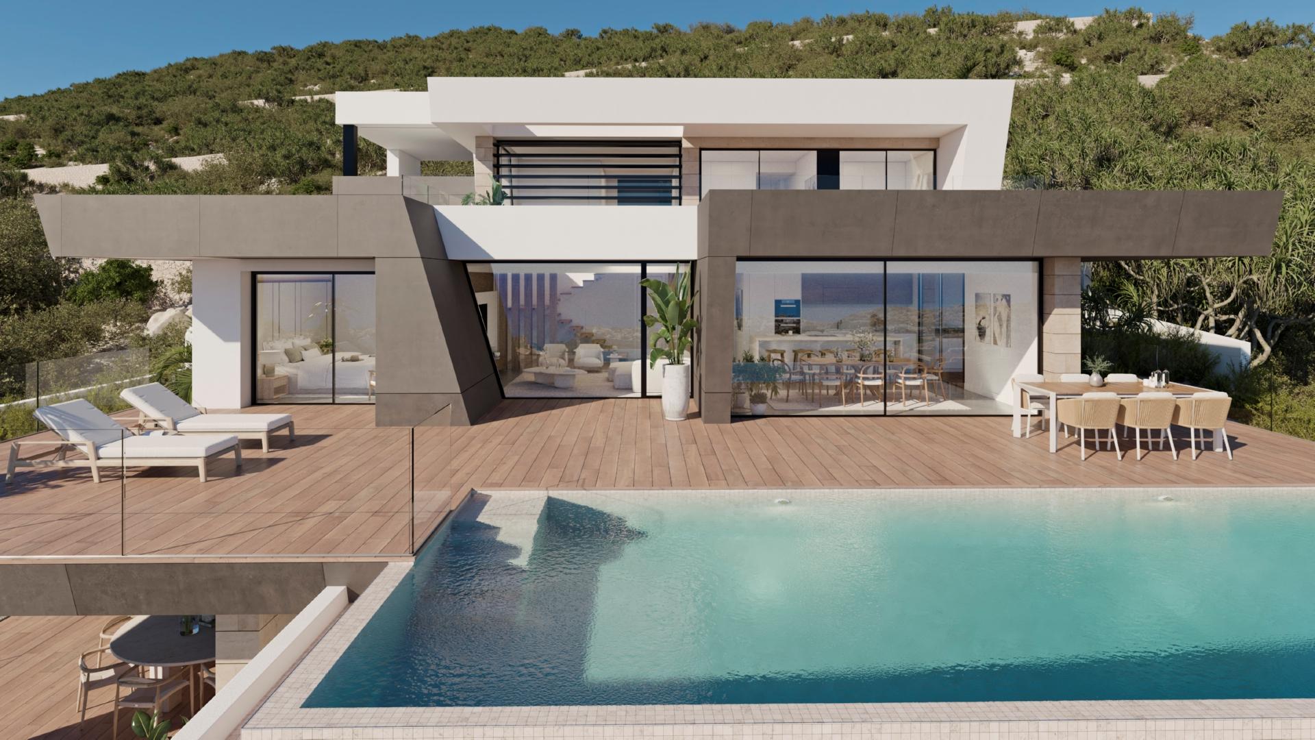 3 bedroom Villa in Benitachell - Cumbre del Sol - New build in Medvilla Spanje