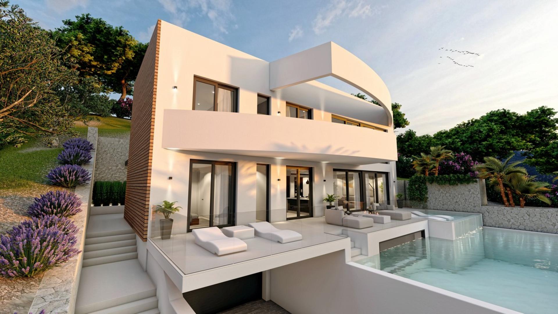 4 bedroom Villa in Altea - New build in Medvilla Spanje