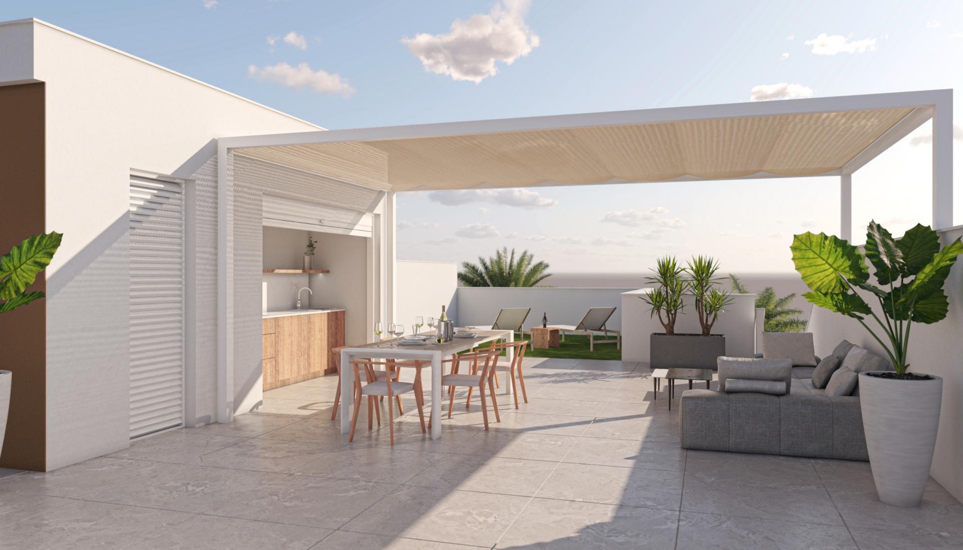 3 bedroom Apartments - solarium in Pilar de la Horadada in Medvilla Spanje