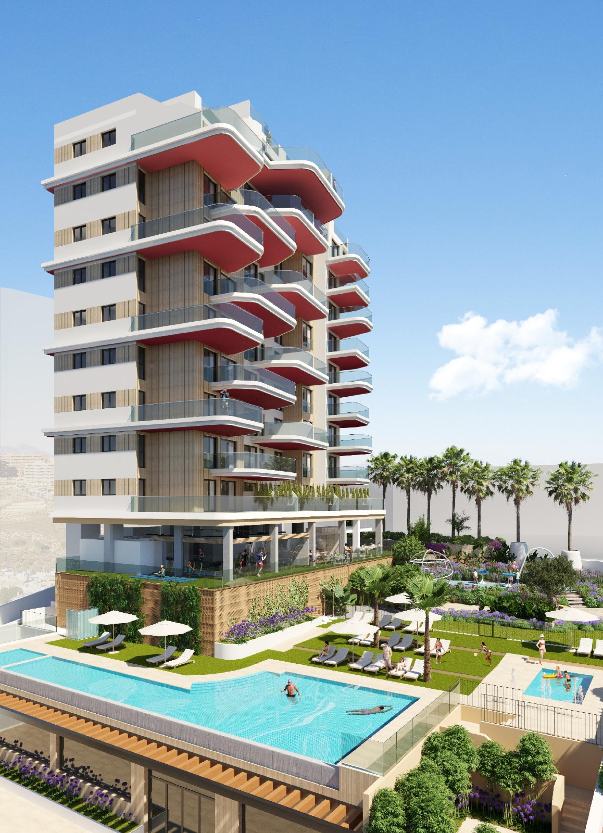 2 bedroom Apartment with terrace in Calpe - New build in Medvilla Spanje