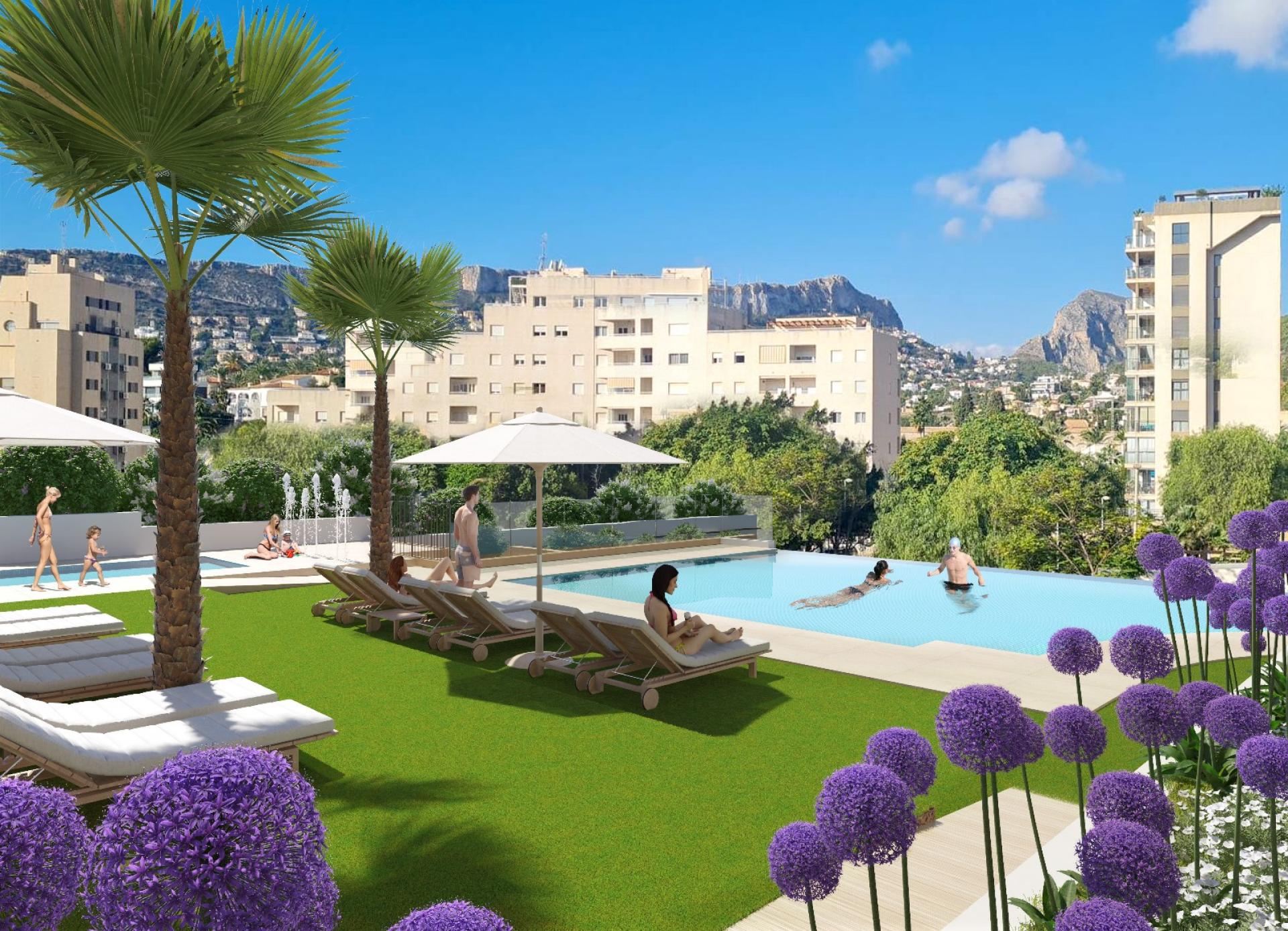 2 bedroom Apartment with terrace in Calpe - New build in Medvilla Spanje