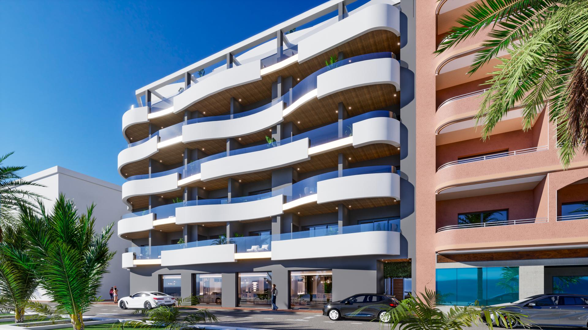 2 bedroom Apartments - solarium in Torrevieja - New build in Medvilla Spanje