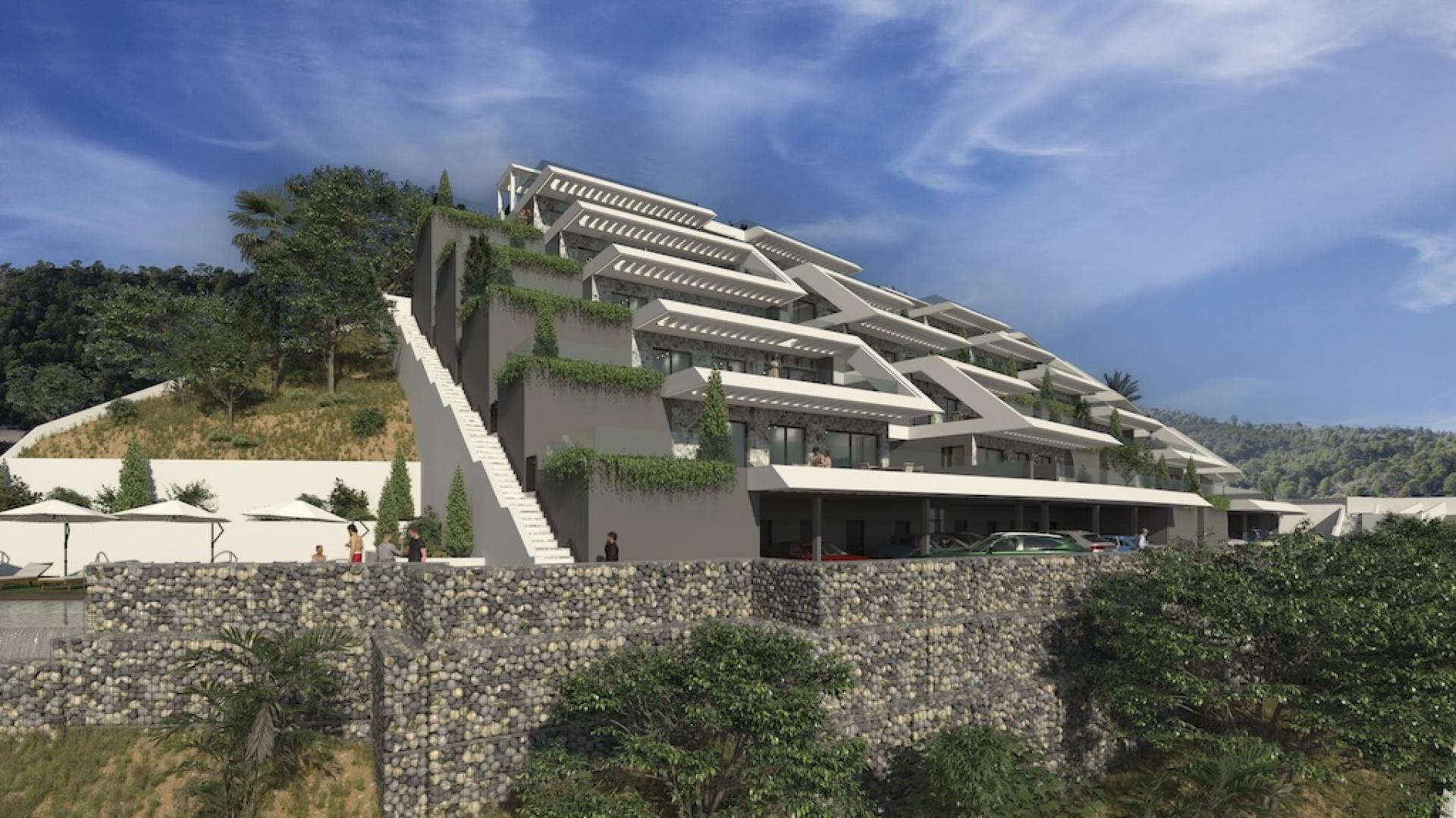 2 bedroom Apartments - solarium in Finestrat - New build in Medvilla Spanje