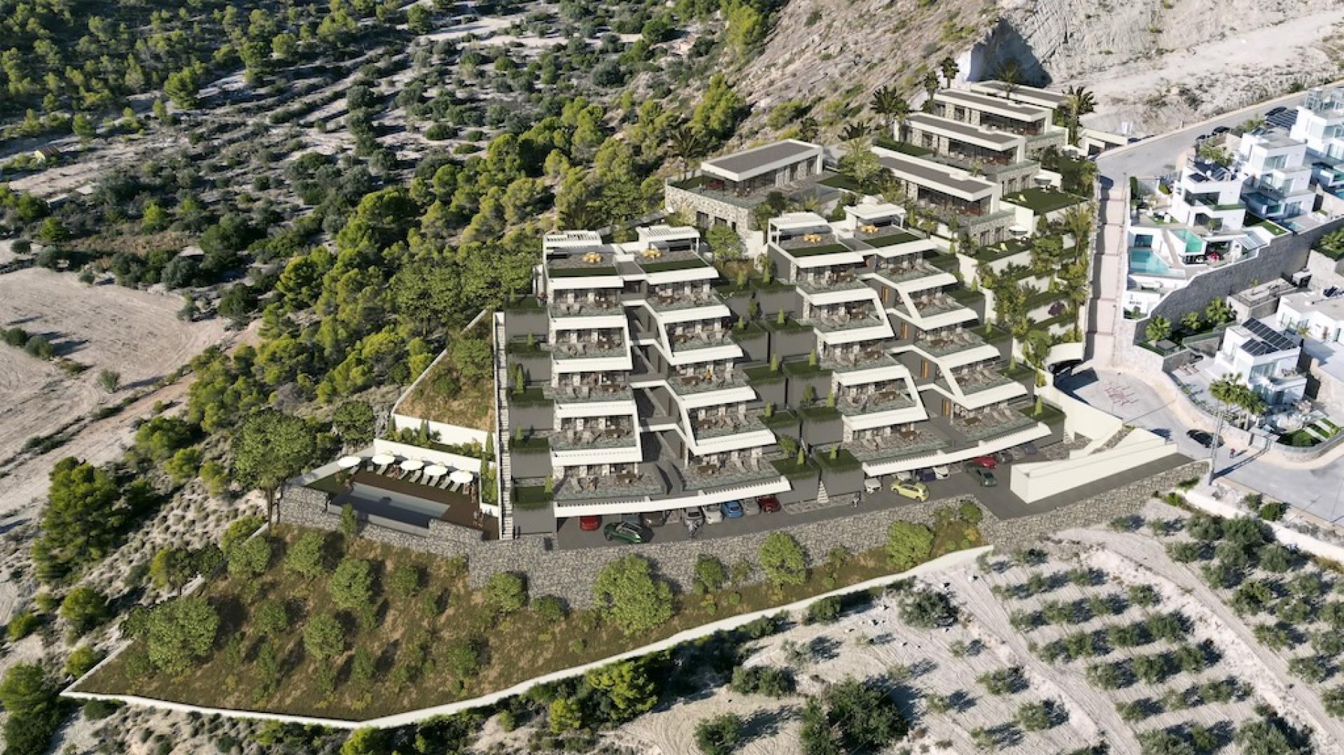 2 bedroom Apartments - solarium in Finestrat - New build in Medvilla Spanje