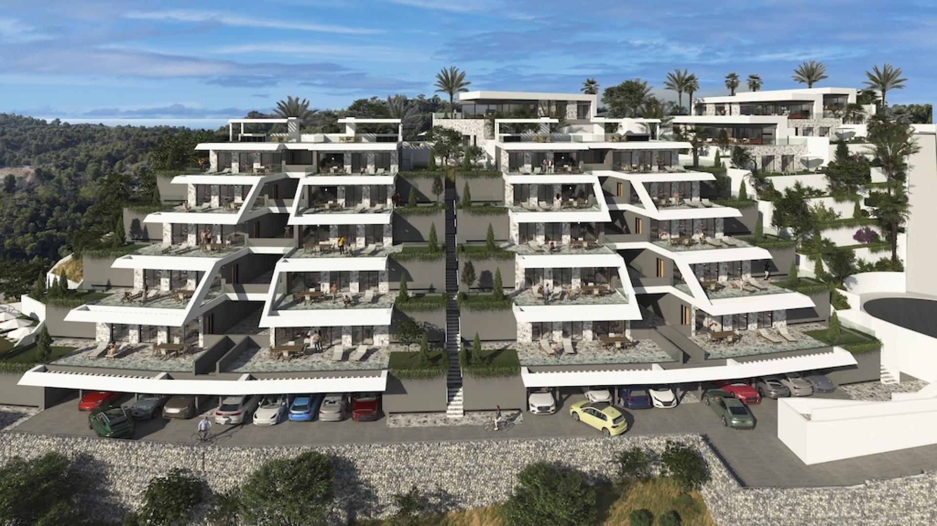 2 bedroom Apartments - solarium in Finestrat - New build in Medvilla Spanje