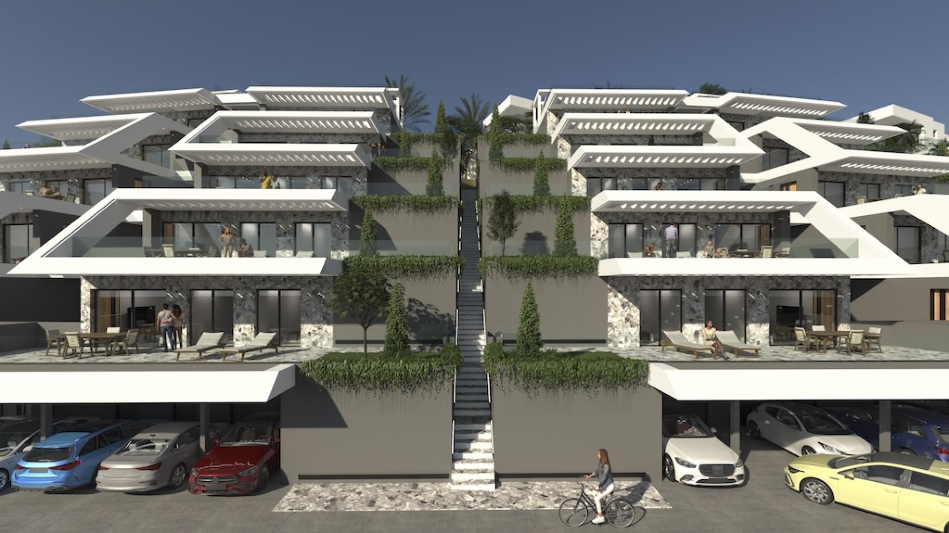 2 bedroom Apartments - solarium in Finestrat - New build in Medvilla Spanje