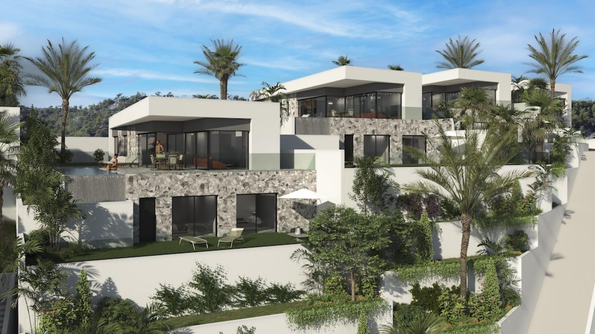 4 bedroom Villa in Finestrat - New build in Medvilla Spanje