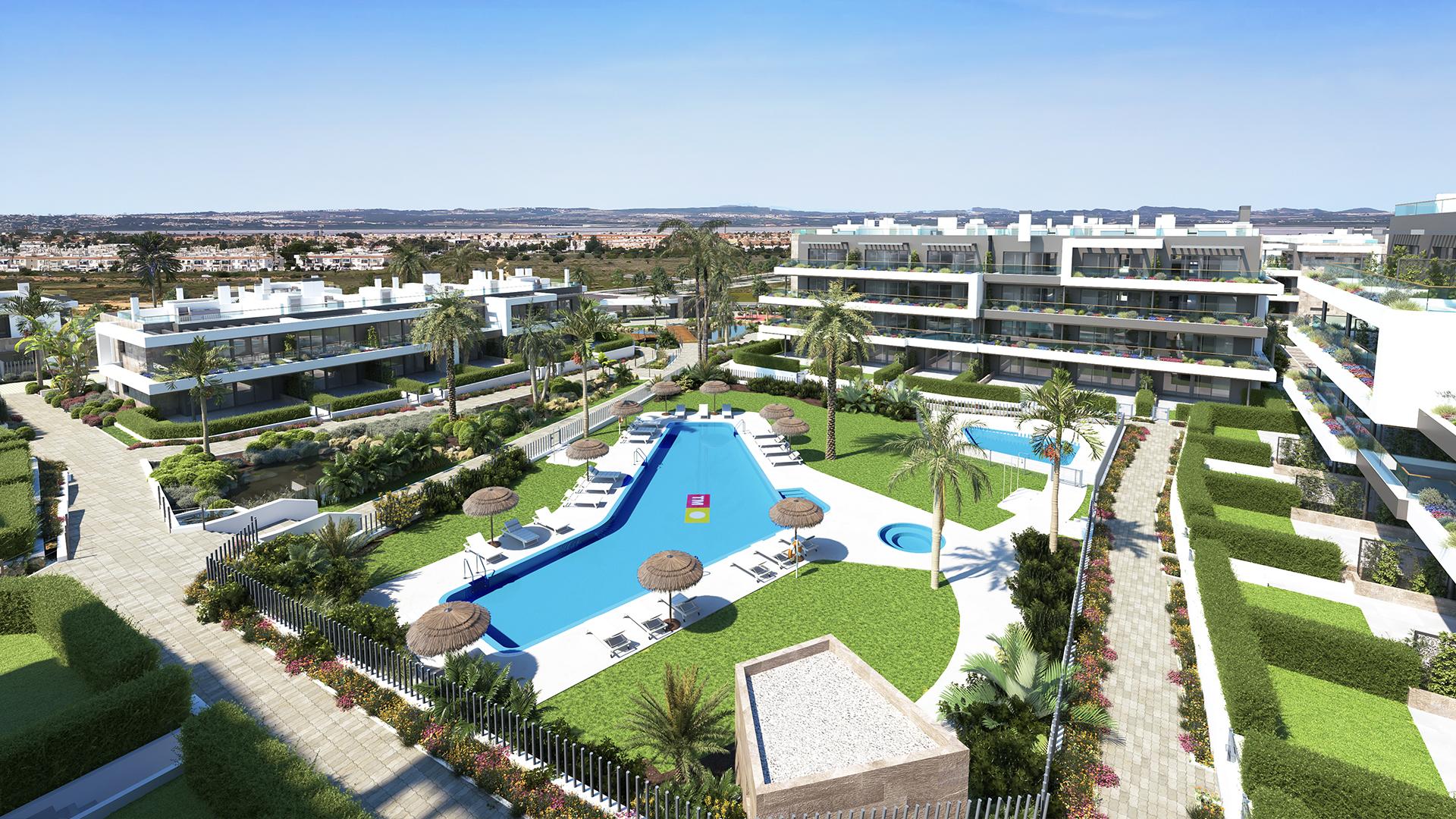 1 bedroom Apartments - solarium in Torrevieja - New build in Medvilla Spanje