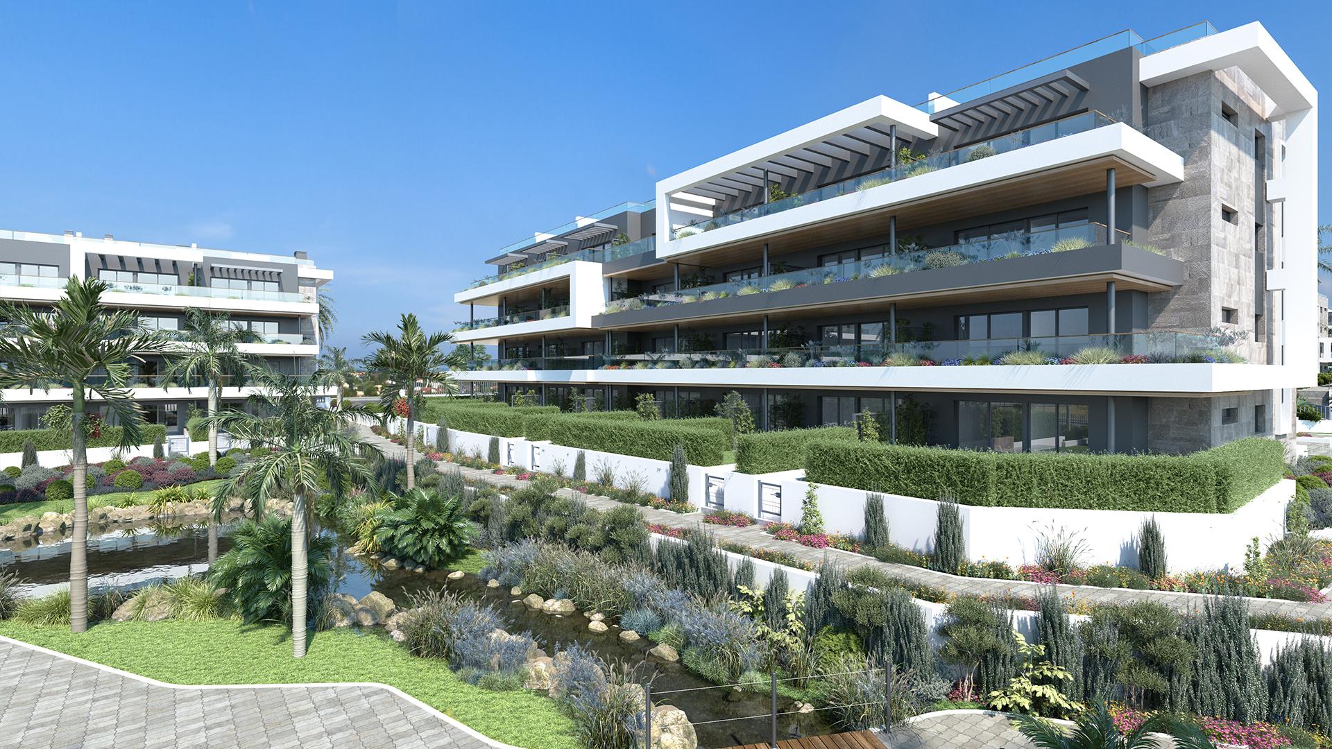 1 bedroom Apartments - solarium in Torrevieja - New build in Medvilla Spanje