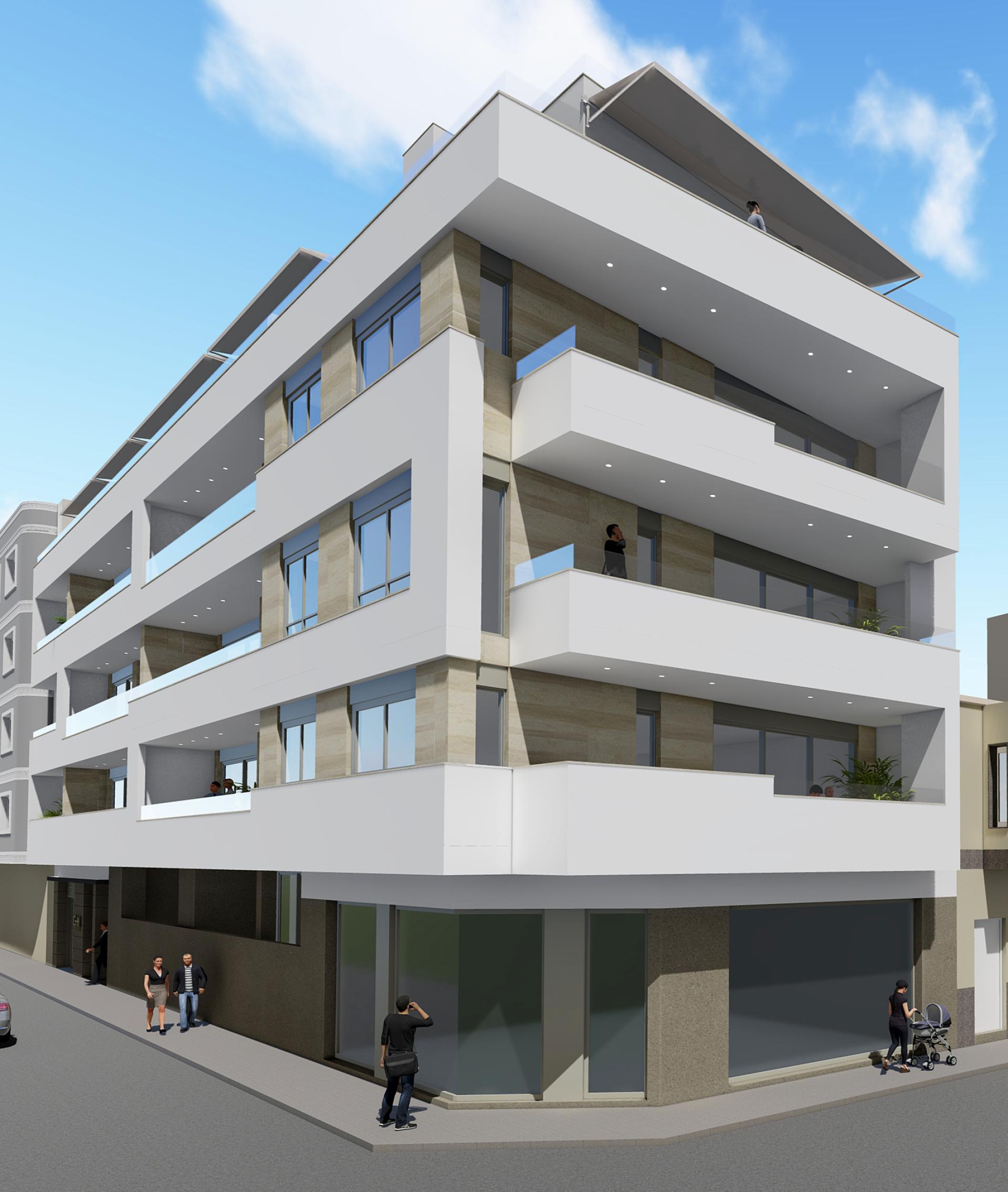 1 bedroom Apartment with terrace in Torrevieja - New build in Medvilla Spanje